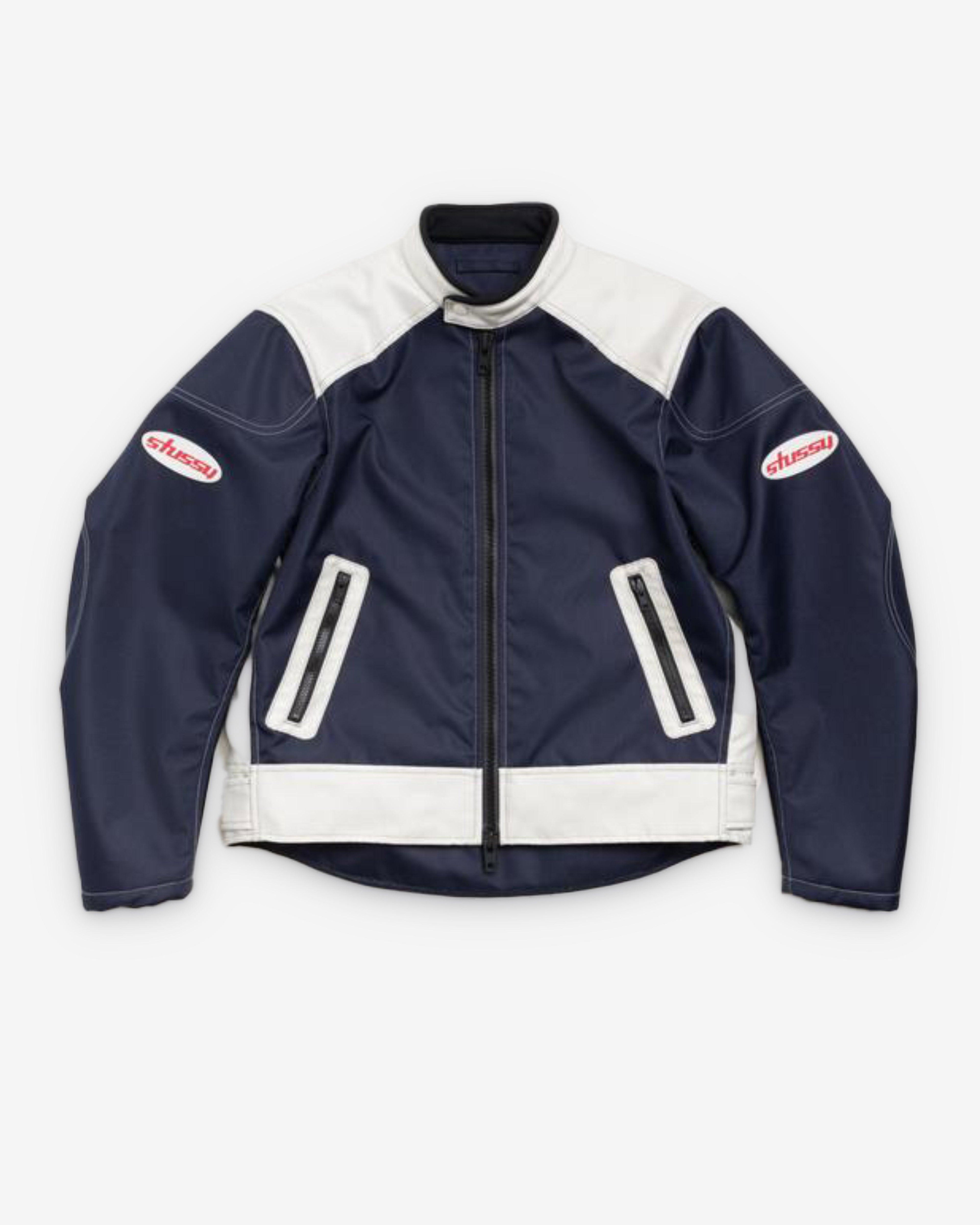 Stüssy - Men's Moto Jacket - (Navy) by STUSSY
