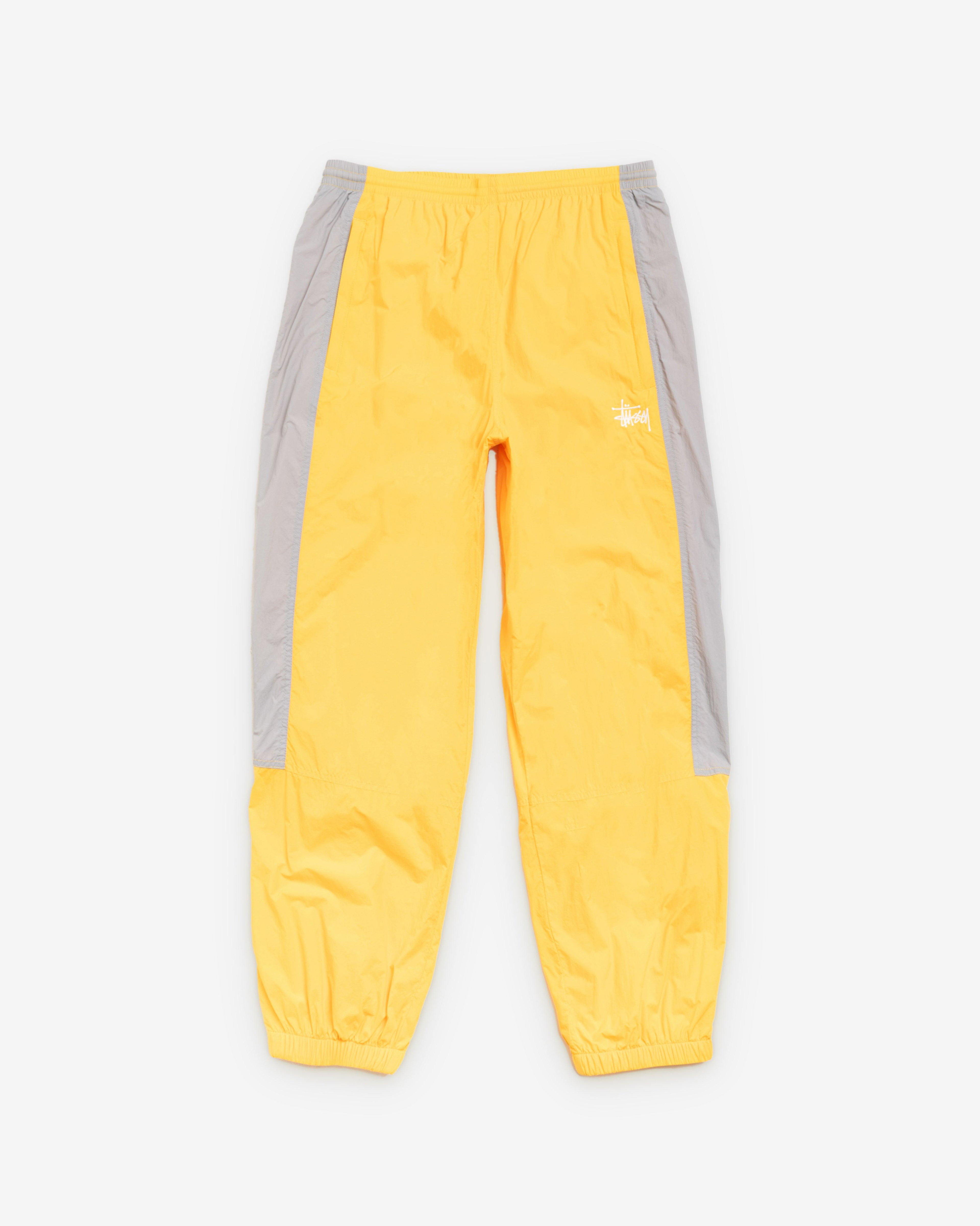 Stüssy - Men's Nylon Track Pant - (Yellow) by STUSSY