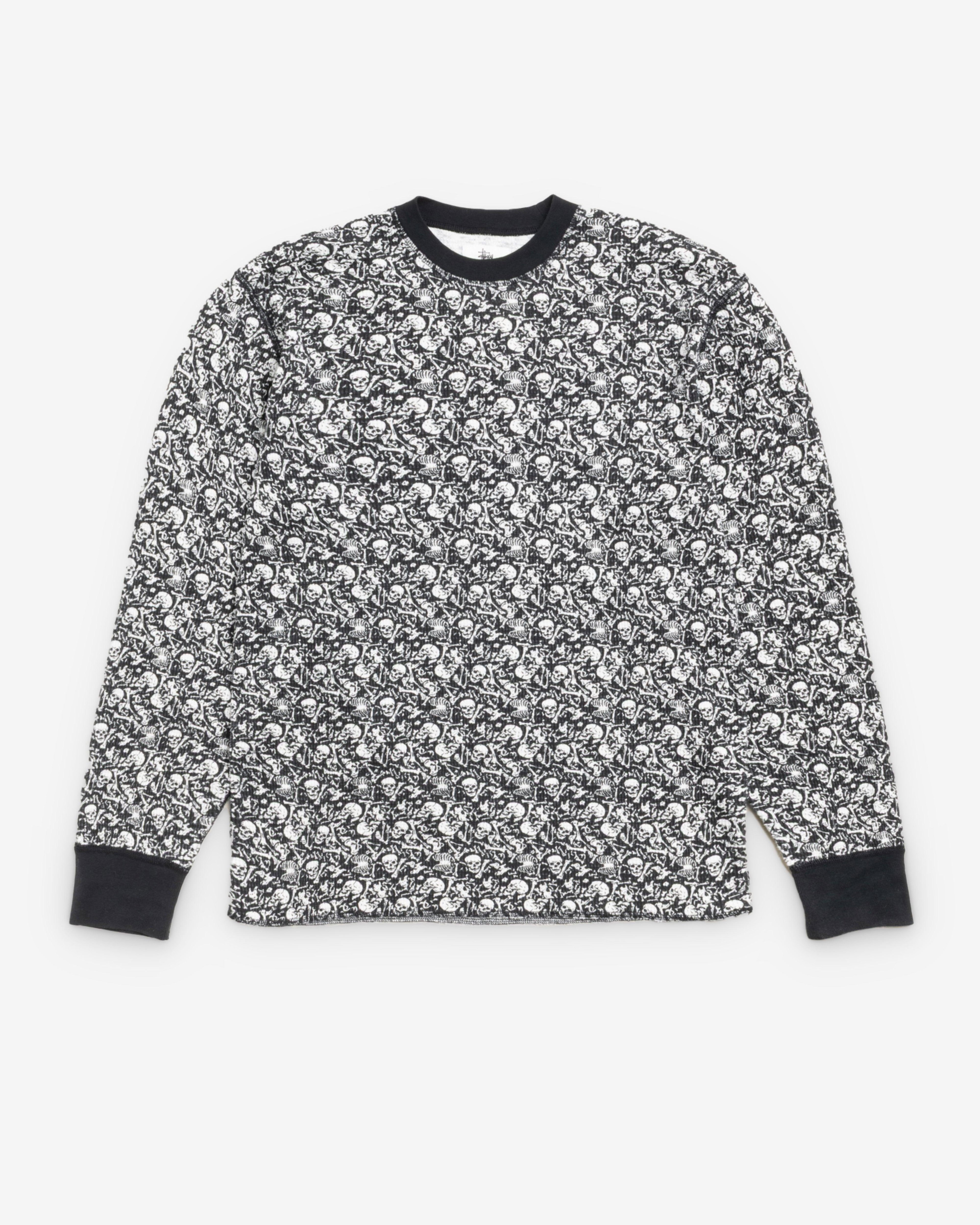 Stüssy - Men's Pigment Dyed Long Sleeve Thermal - (Bones) by STUSSY