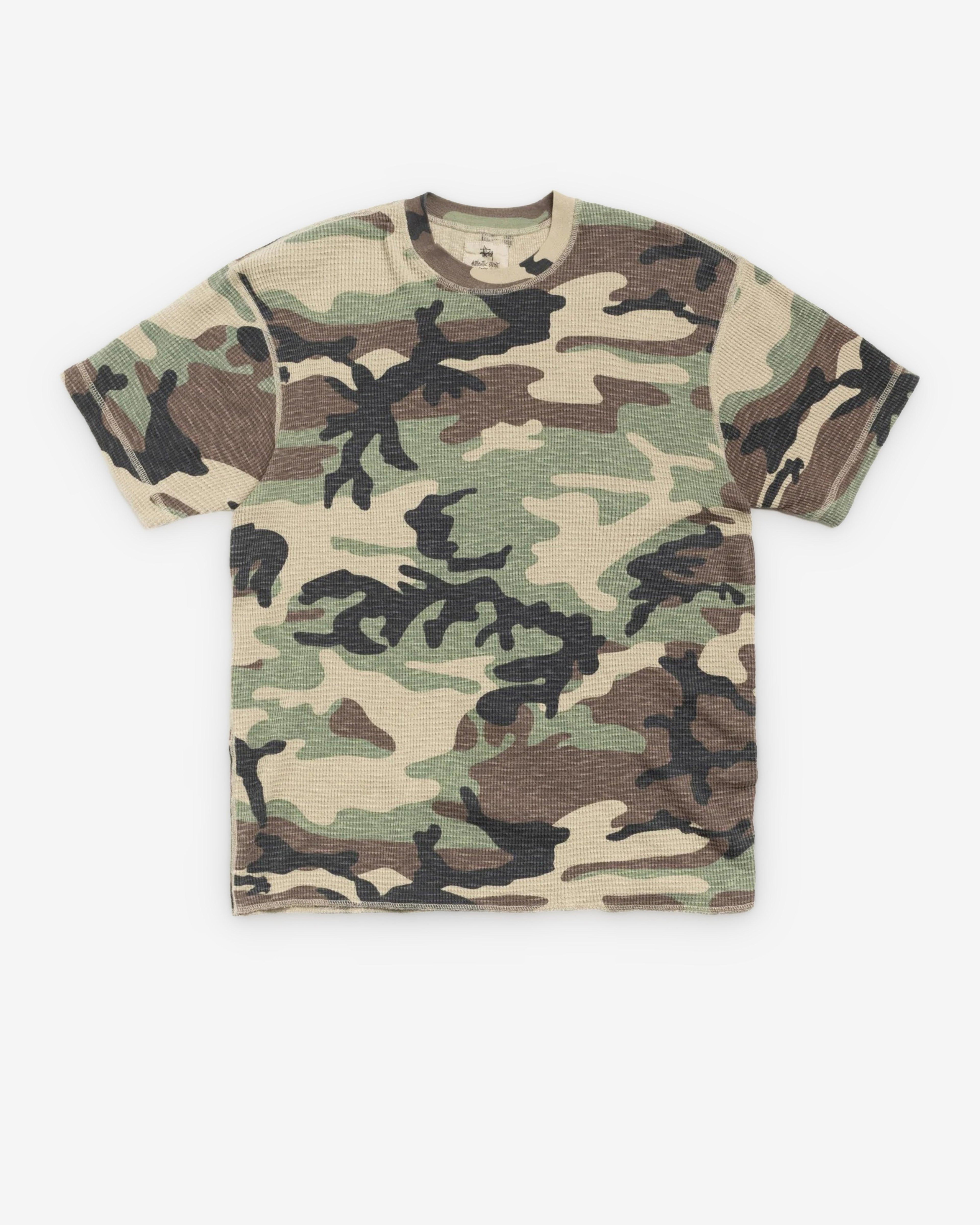 Stüssy - Men's Pigment Dyed SS Thermal - (Camo) by STUSSY