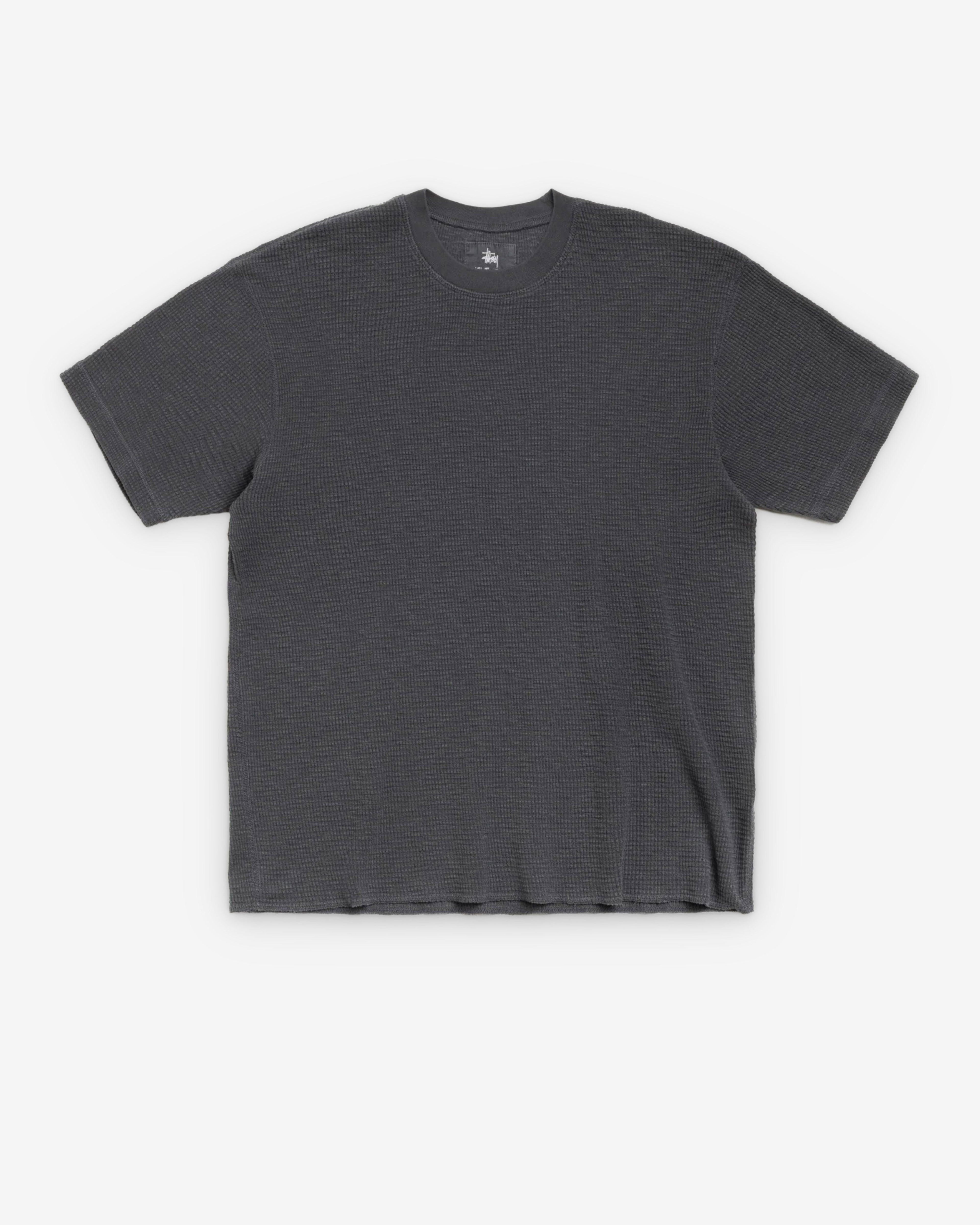 Stüssy - Men's Pigment Dyed SS Thermal - (Faded Black) by STUSSY