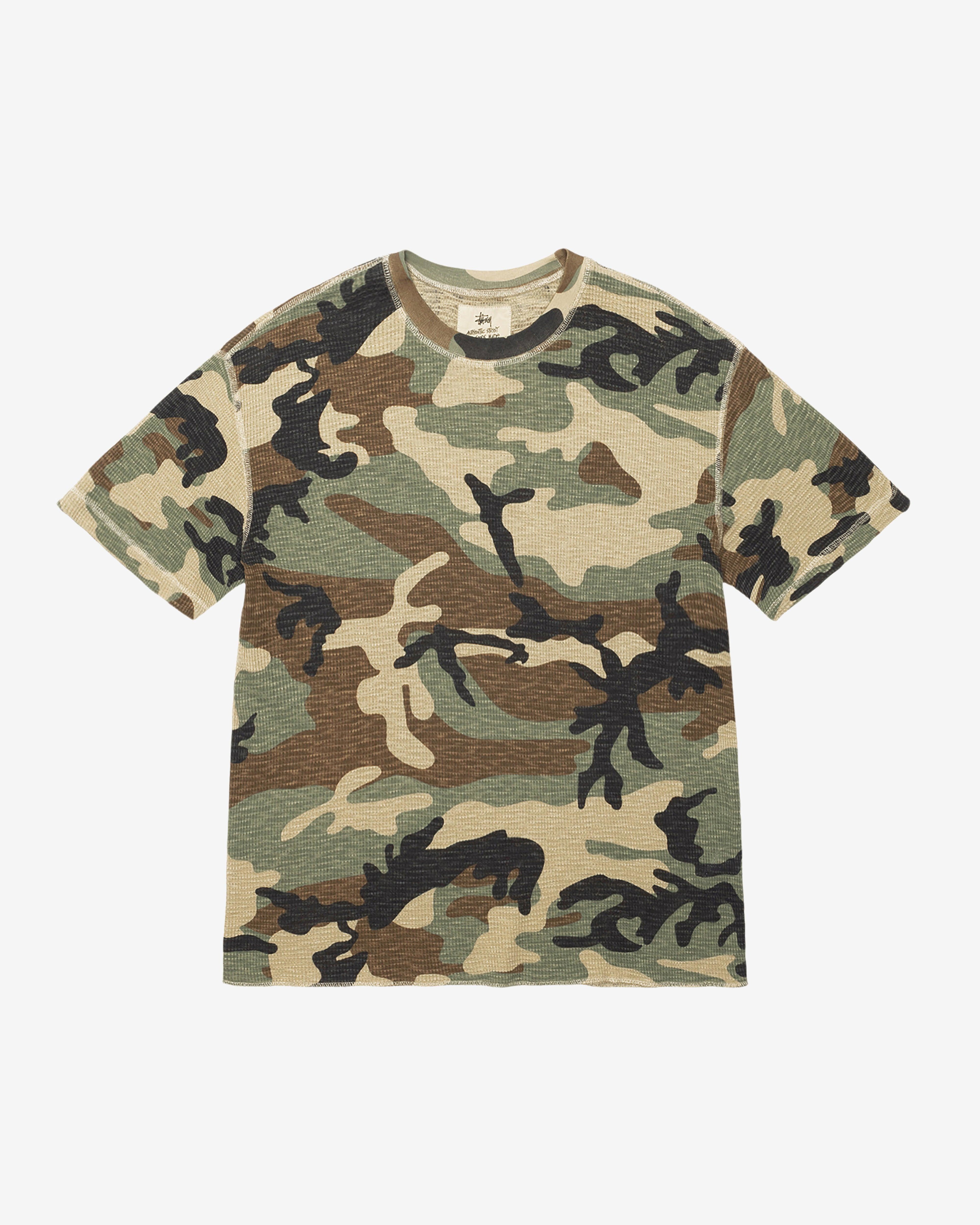Stüssy - Men’s Pigment Dyed Short Sleeve Thermal - (Camo) by STUSSY