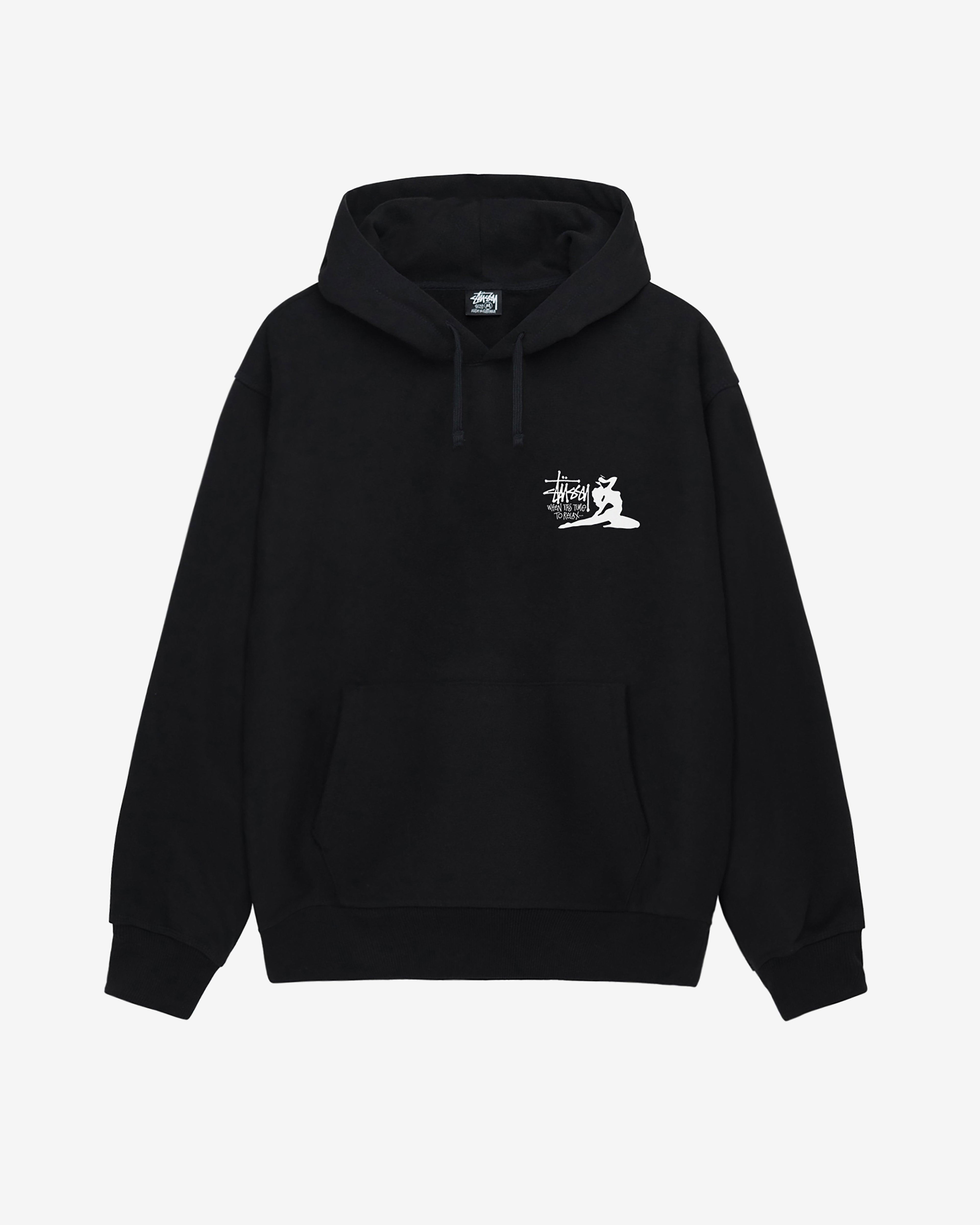 Stüssy - Men's Relax Hoodie - (Black) by STUSSY