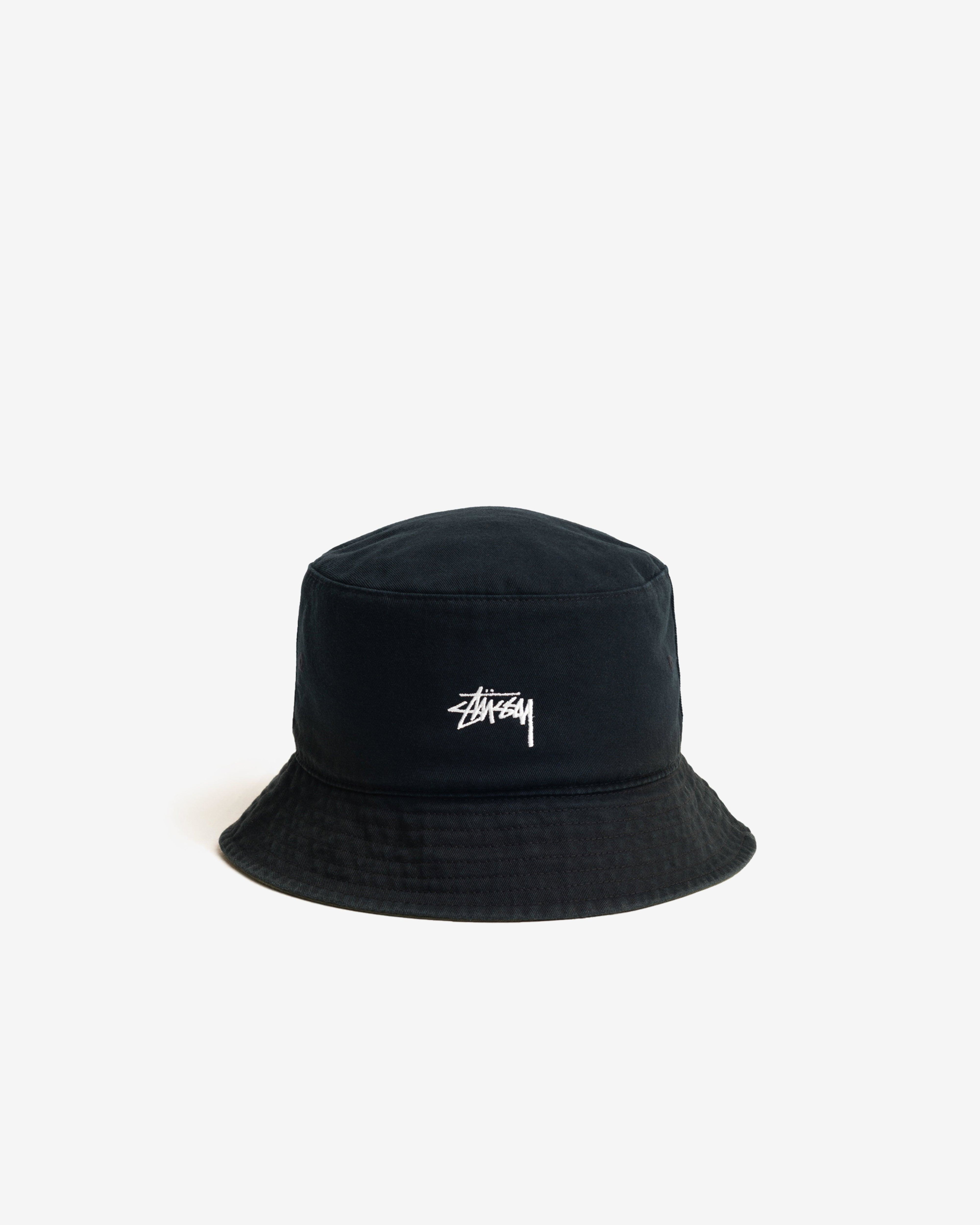 Stüssy - Men's Reversible Stock Bucket Hat - (Black/Olive) by STUSSY