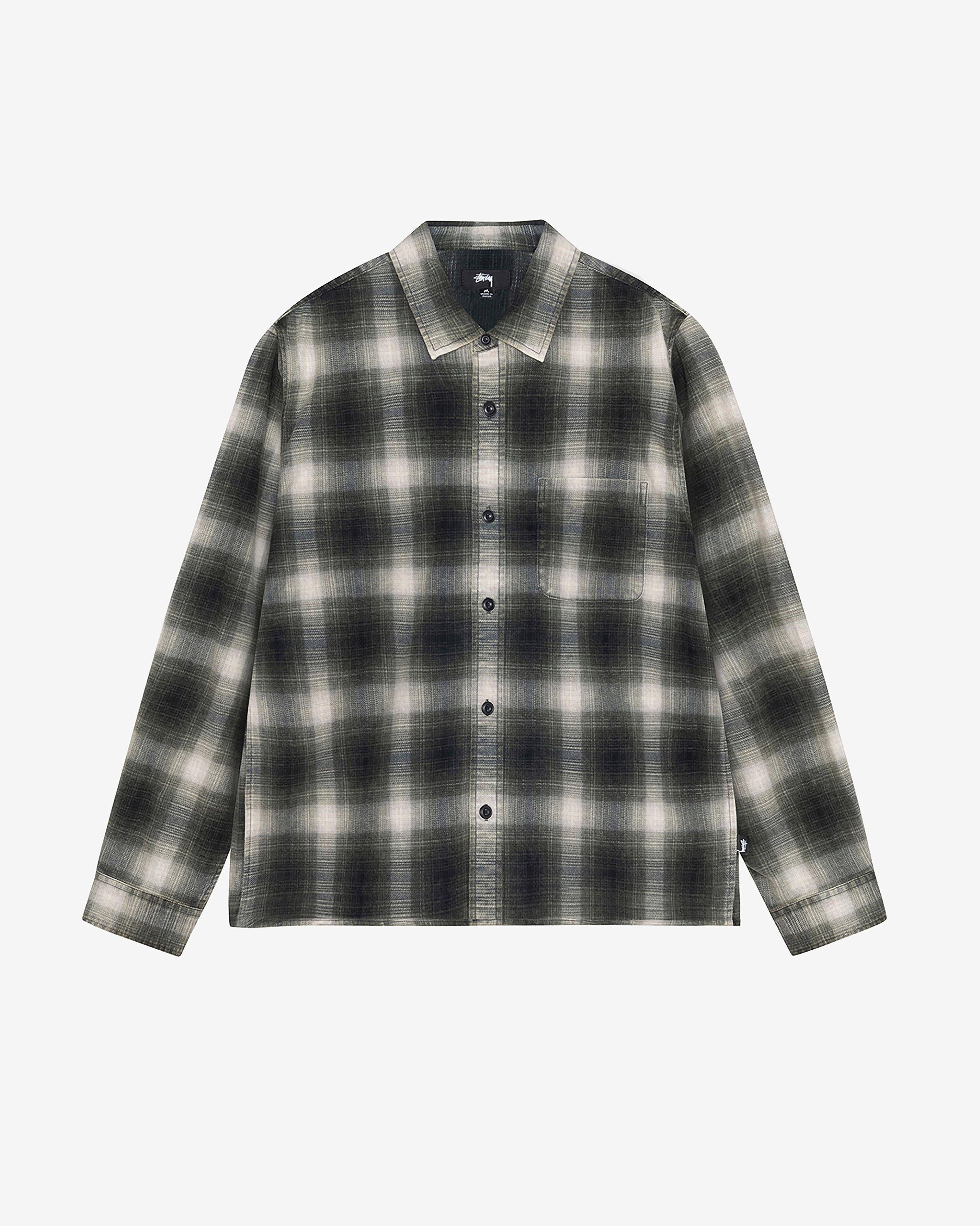 Stüssy - Men's Rocco Plaid Shirt - (Grey) by STUSSY