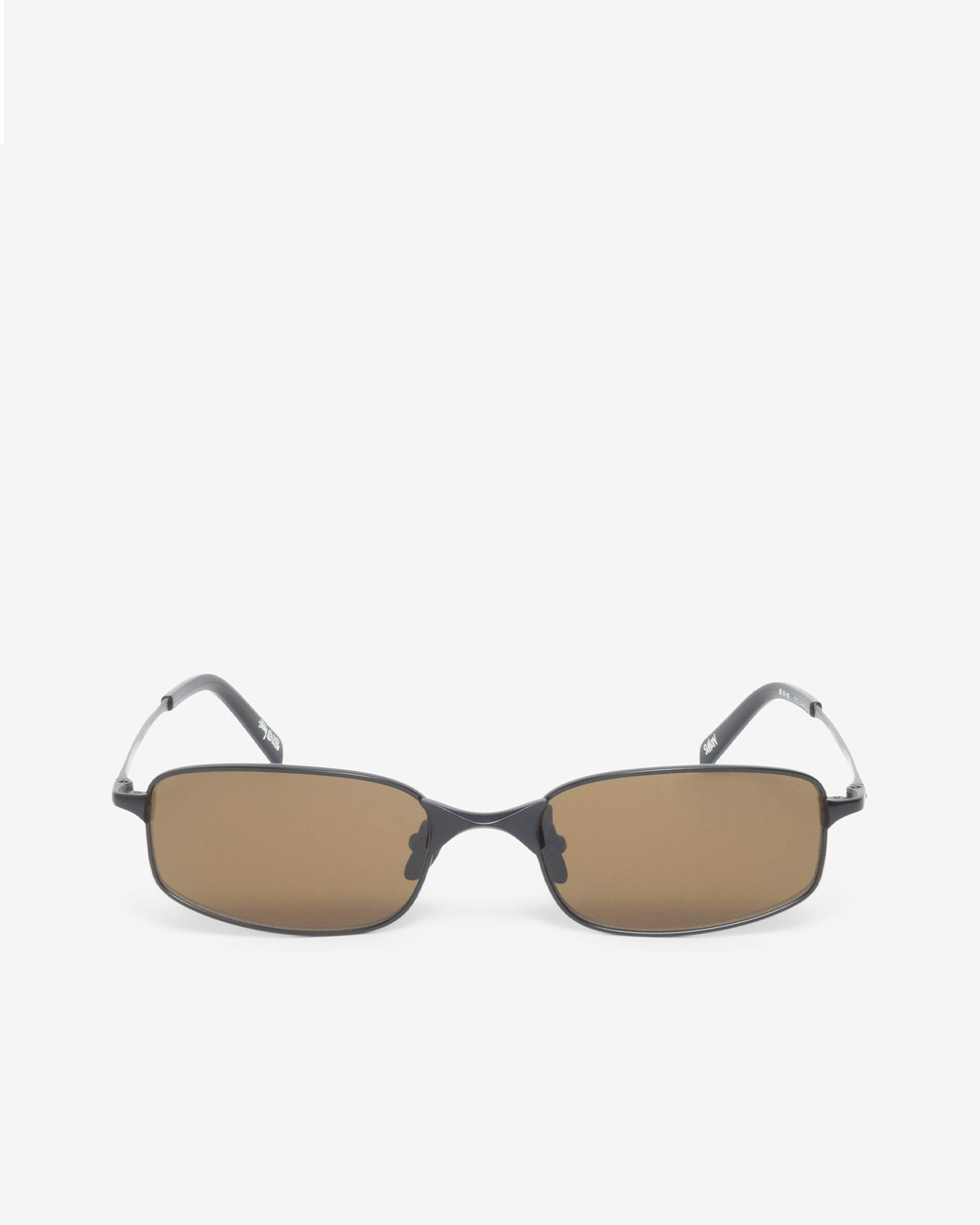 Stüssy - Men's Simon Sunglasses - (Matte Black/Brown Lens) by STUSSY