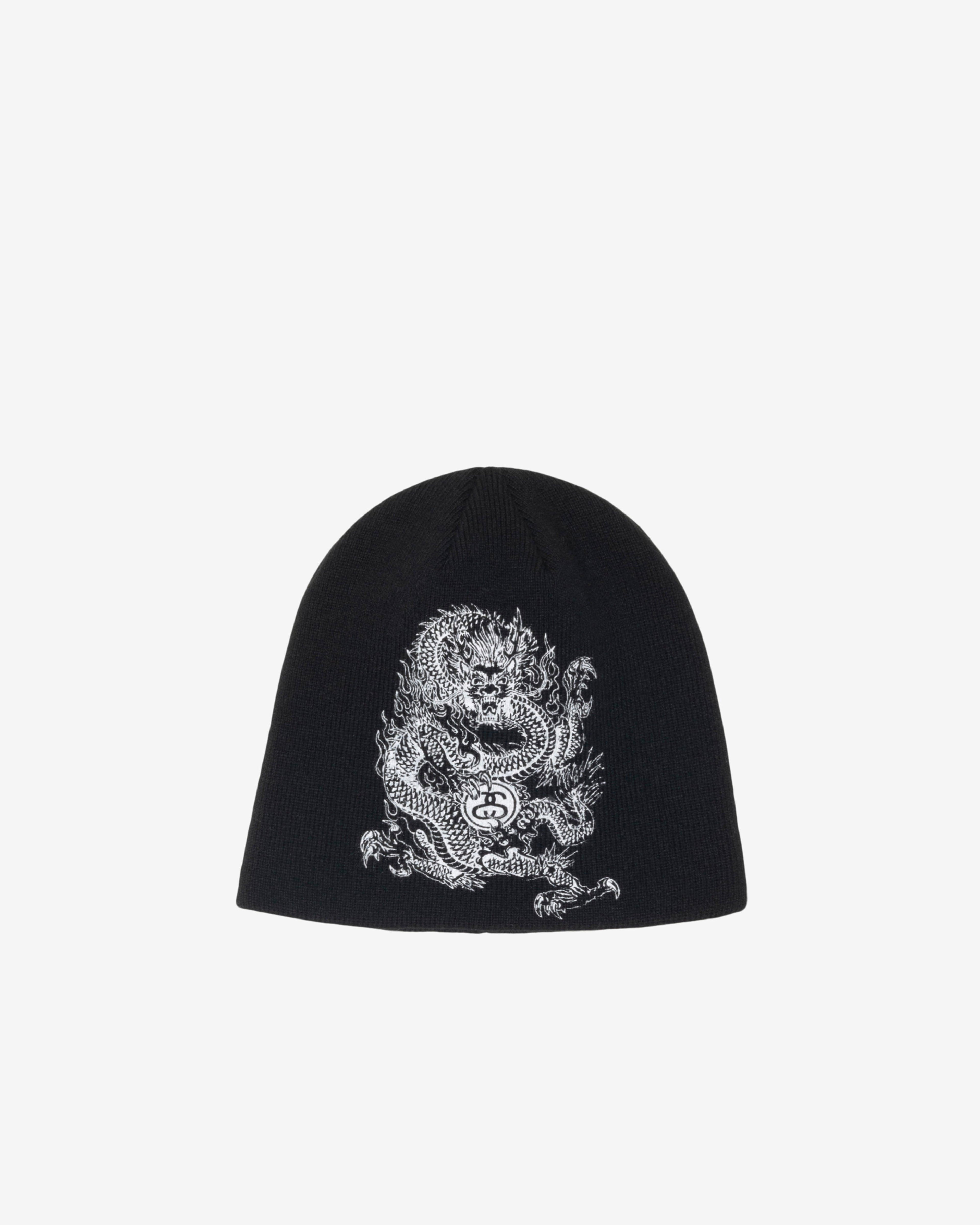 Stüssy - Men's  Skullap Dragon Print Cap - (Black) by STUSSY