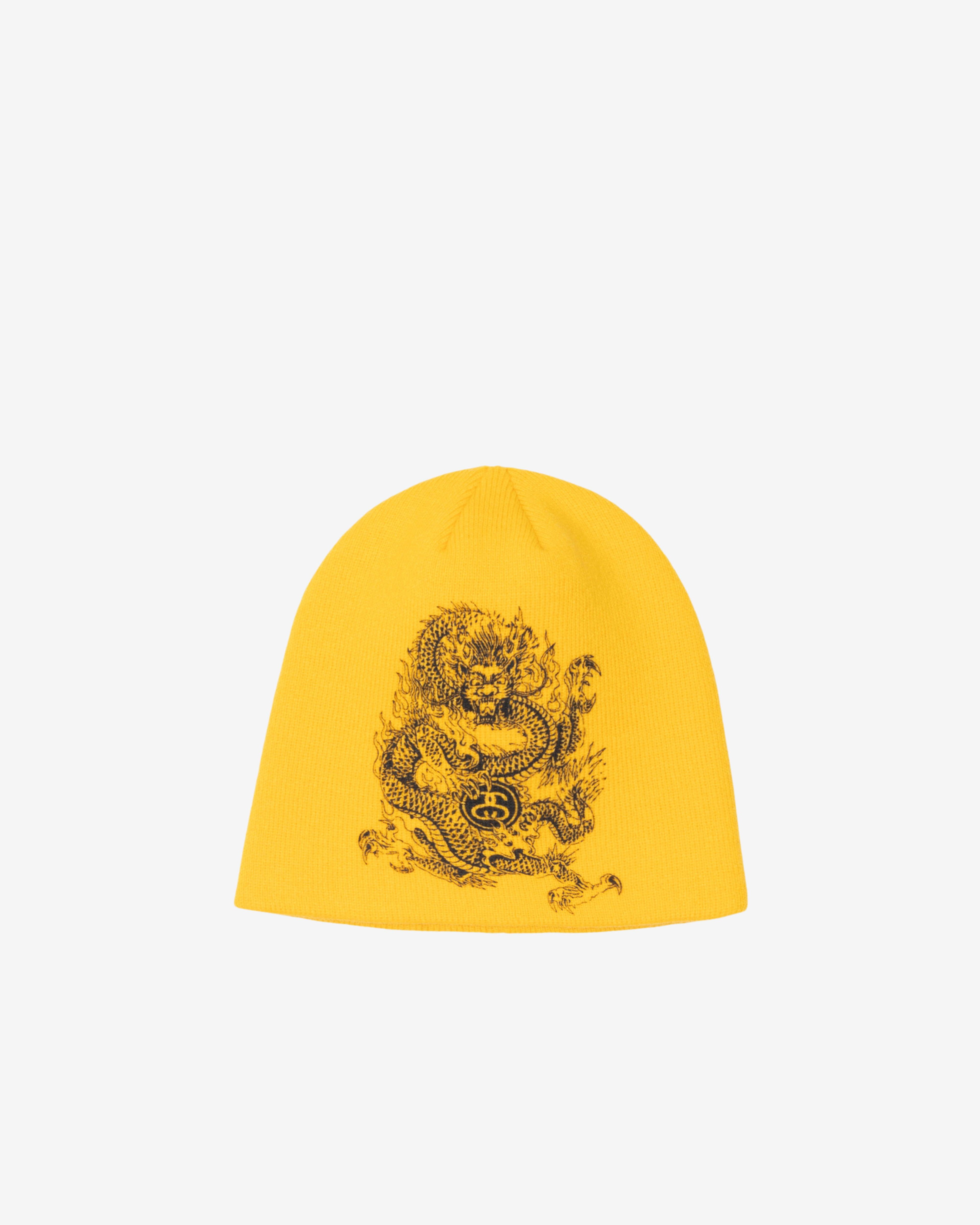 Stüssy - Men's Skullcap Dragon Print - (Yellow) by STUSSY