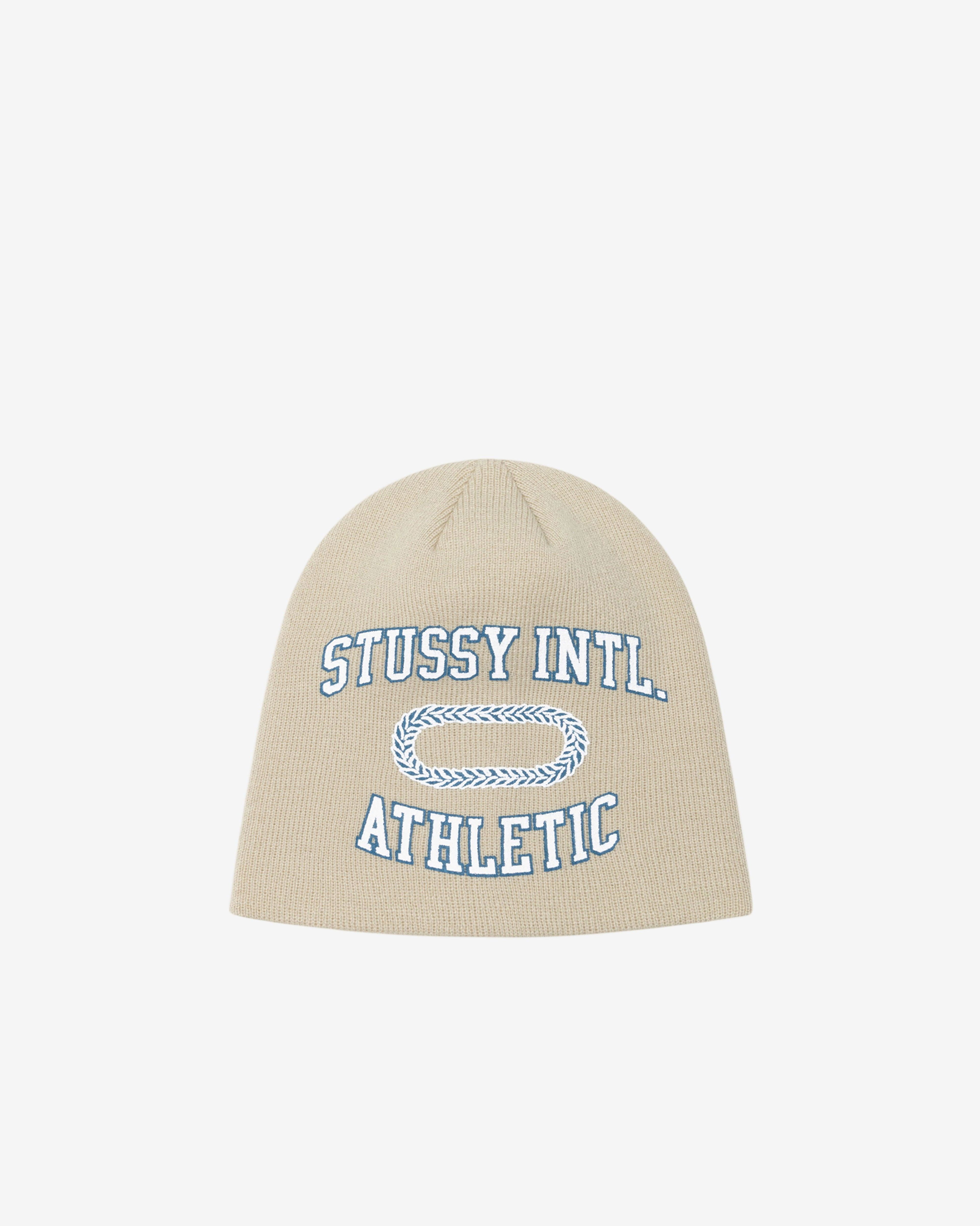 Stüssy - Men's Skullcap International Athletic - (Khaki) by STUSSY Stüssy - Men's Skullcap International Athletic - (Khaki) by STUSSY