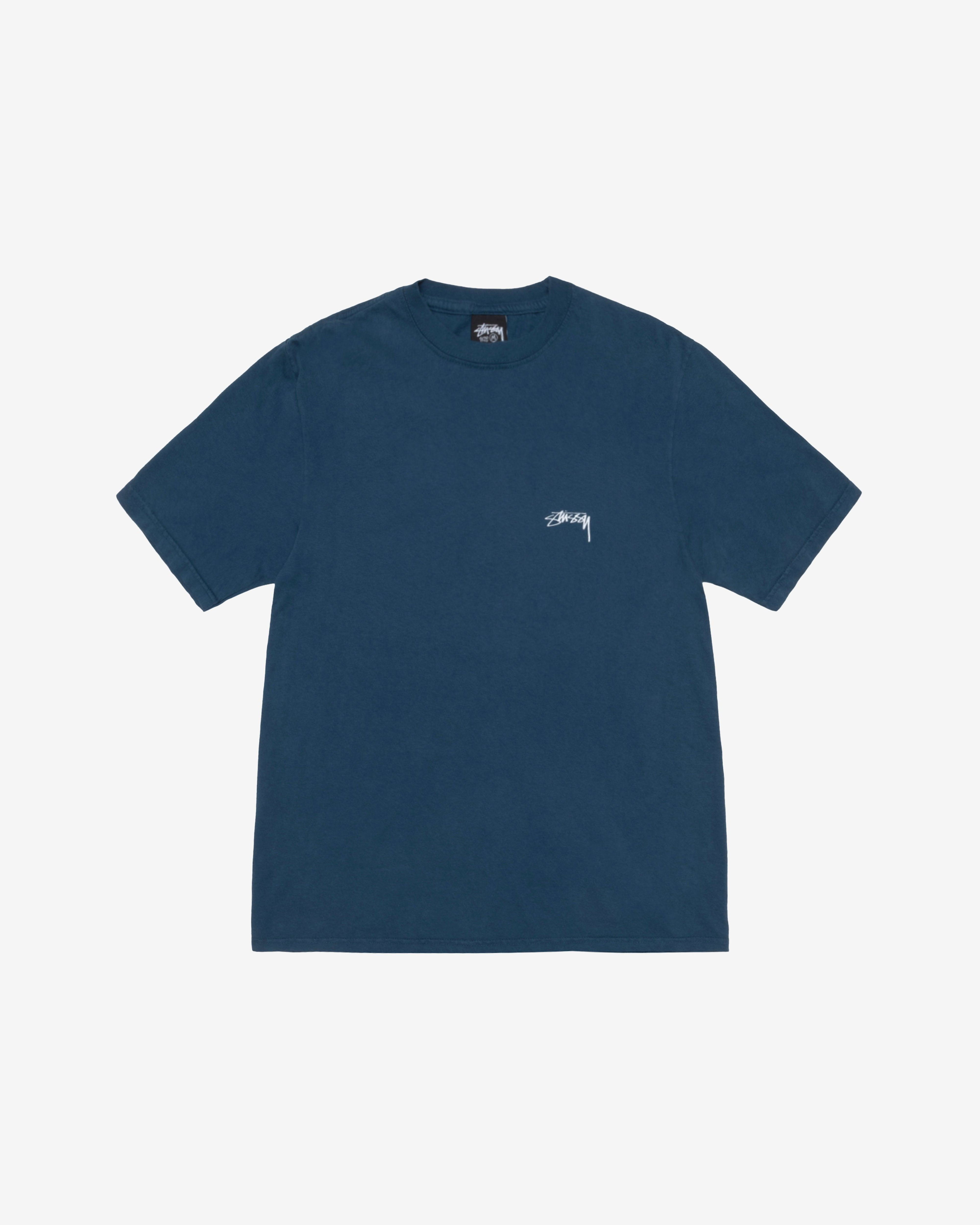Stüssy - Men's Smooth Stock Pigment Dyed T-Shirt - (Navy) by STUSSY