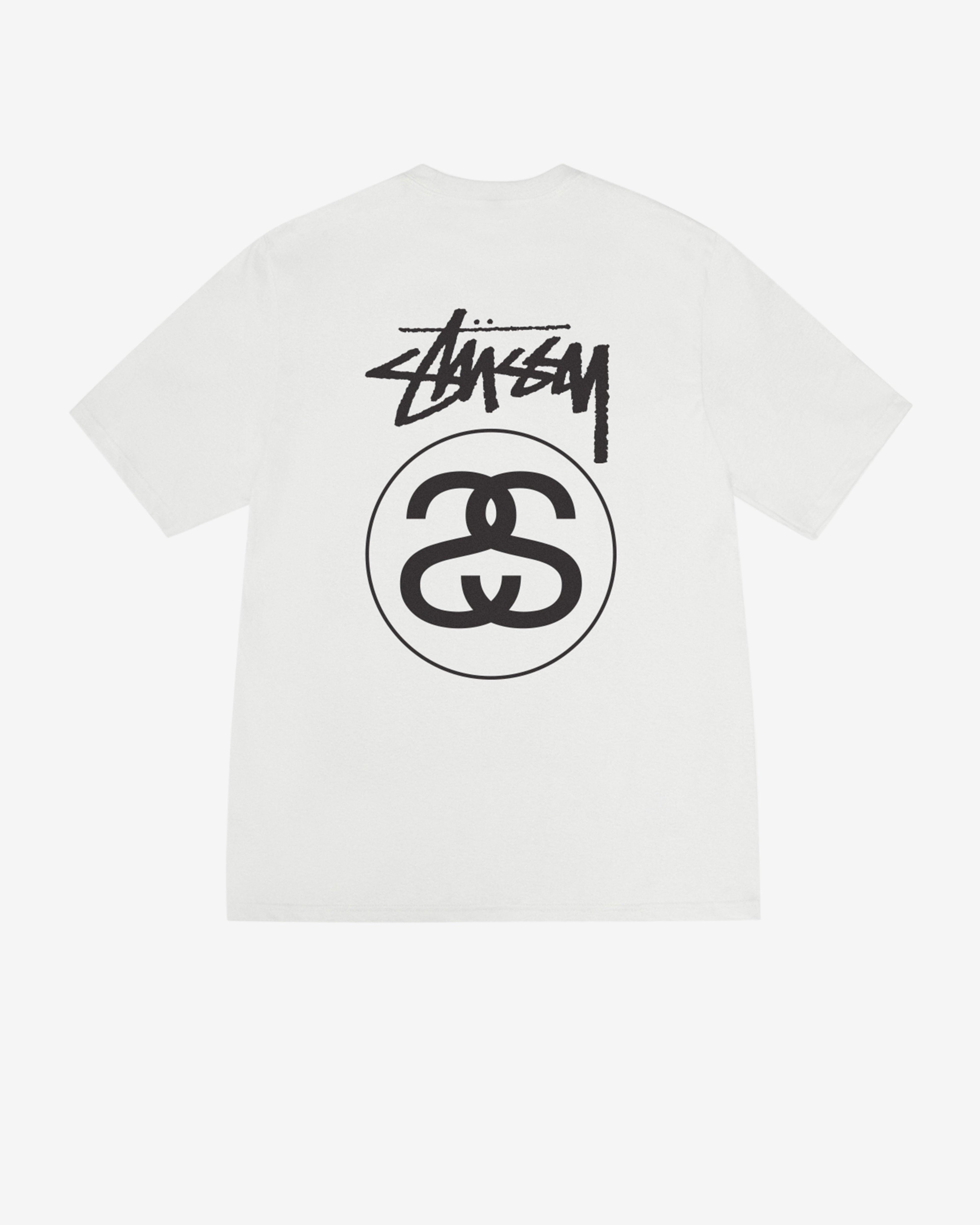 Stüssy - Men's Stock Link Pig. Dyed T-Shirt - (Natural) by STUSSY