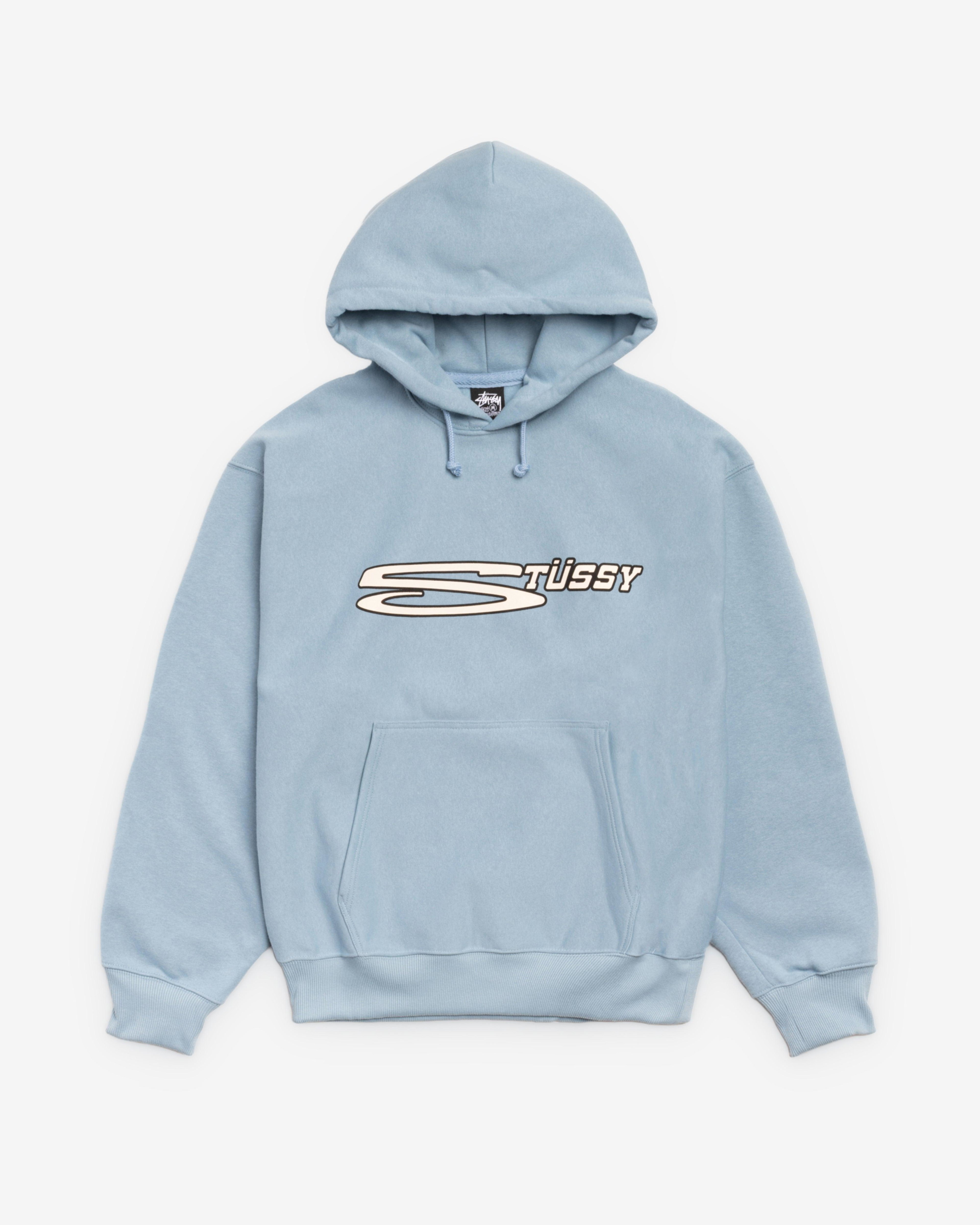 Stüssy - Men's Stretch Hoodie - (Slate) by STUSSY