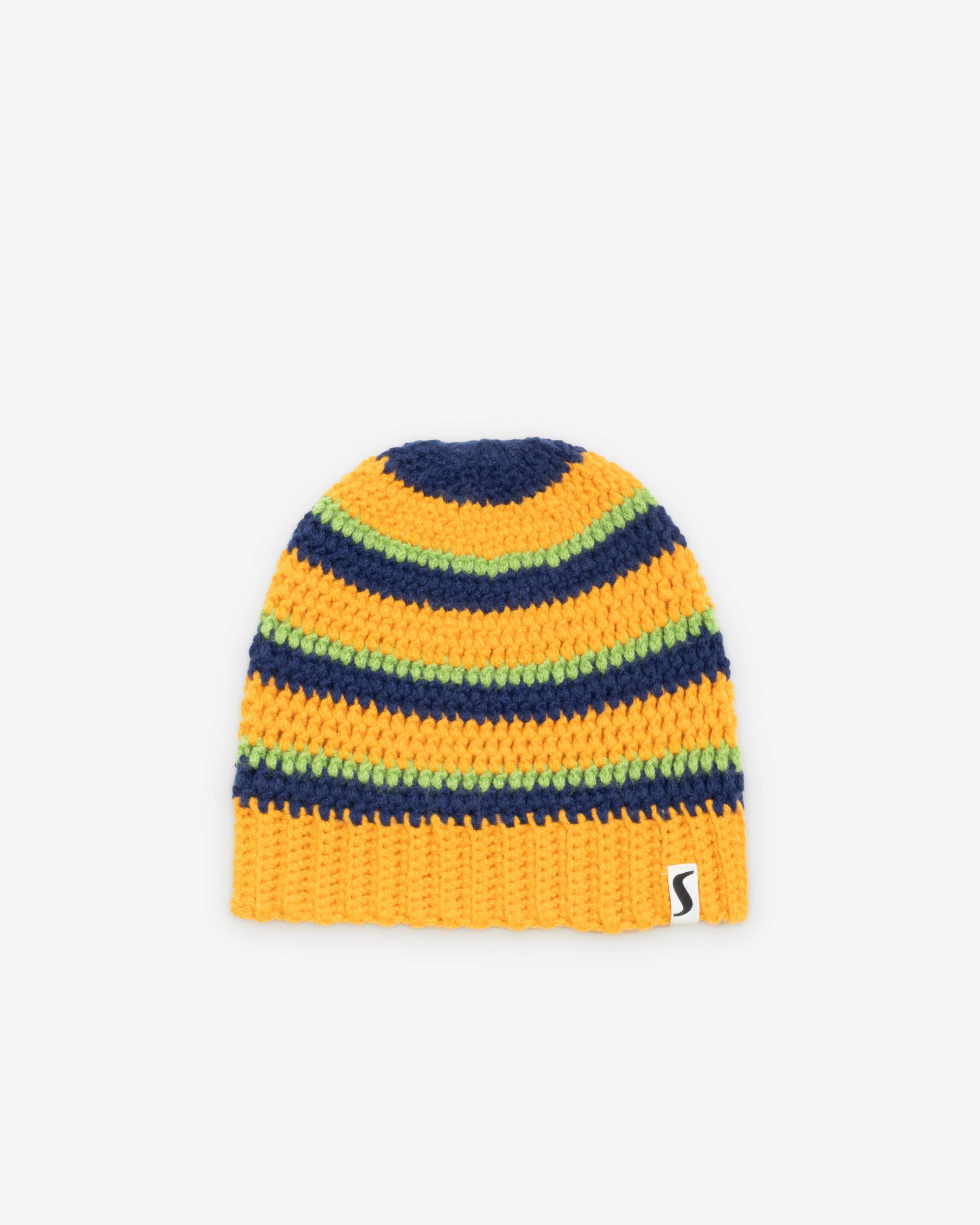 Stüssy - Men's Stripe Knit Skullcap - (Gold) by STUSSY