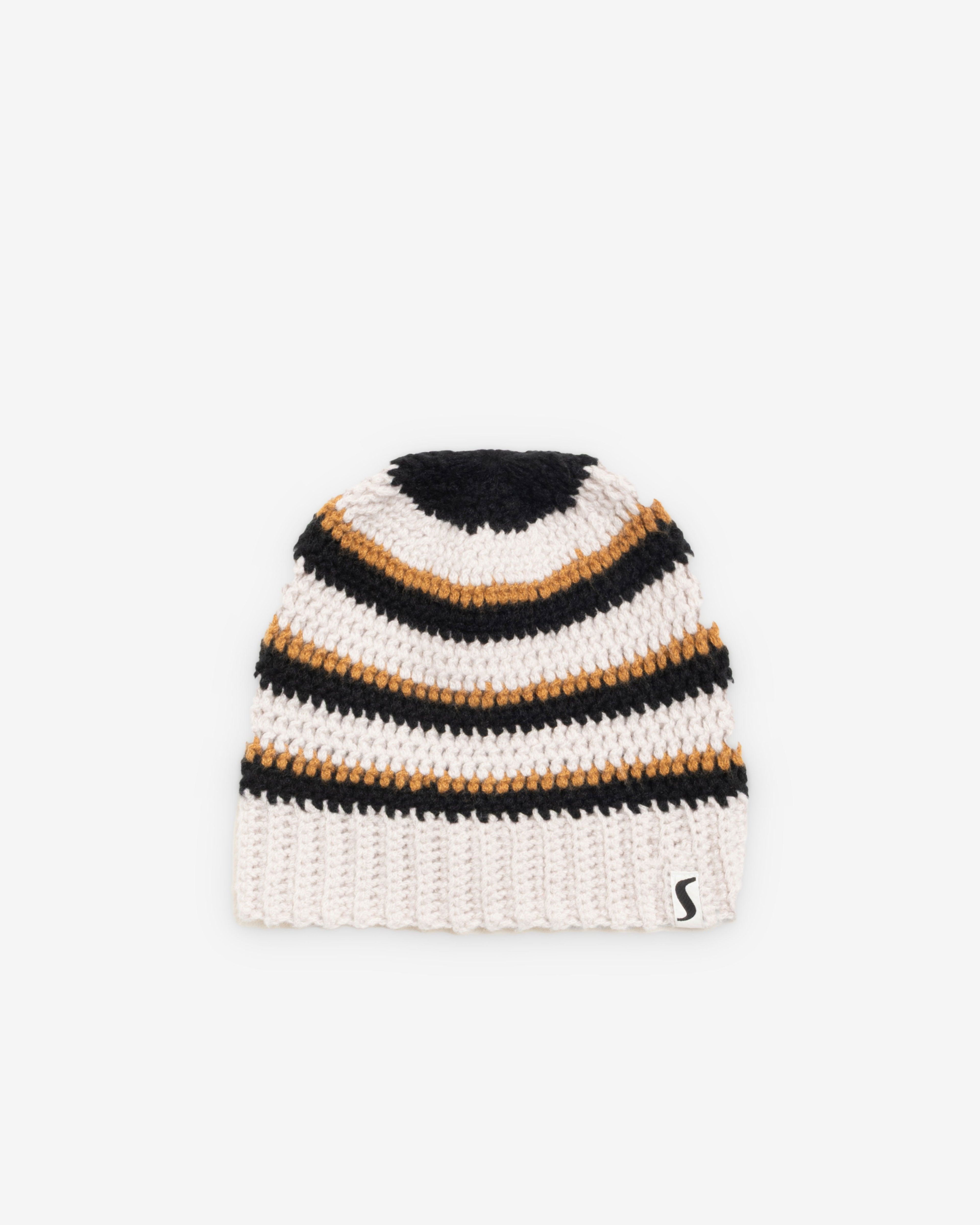 Stüssy - Men's Stripe Knit Skullcap - (Stone) by STUSSY