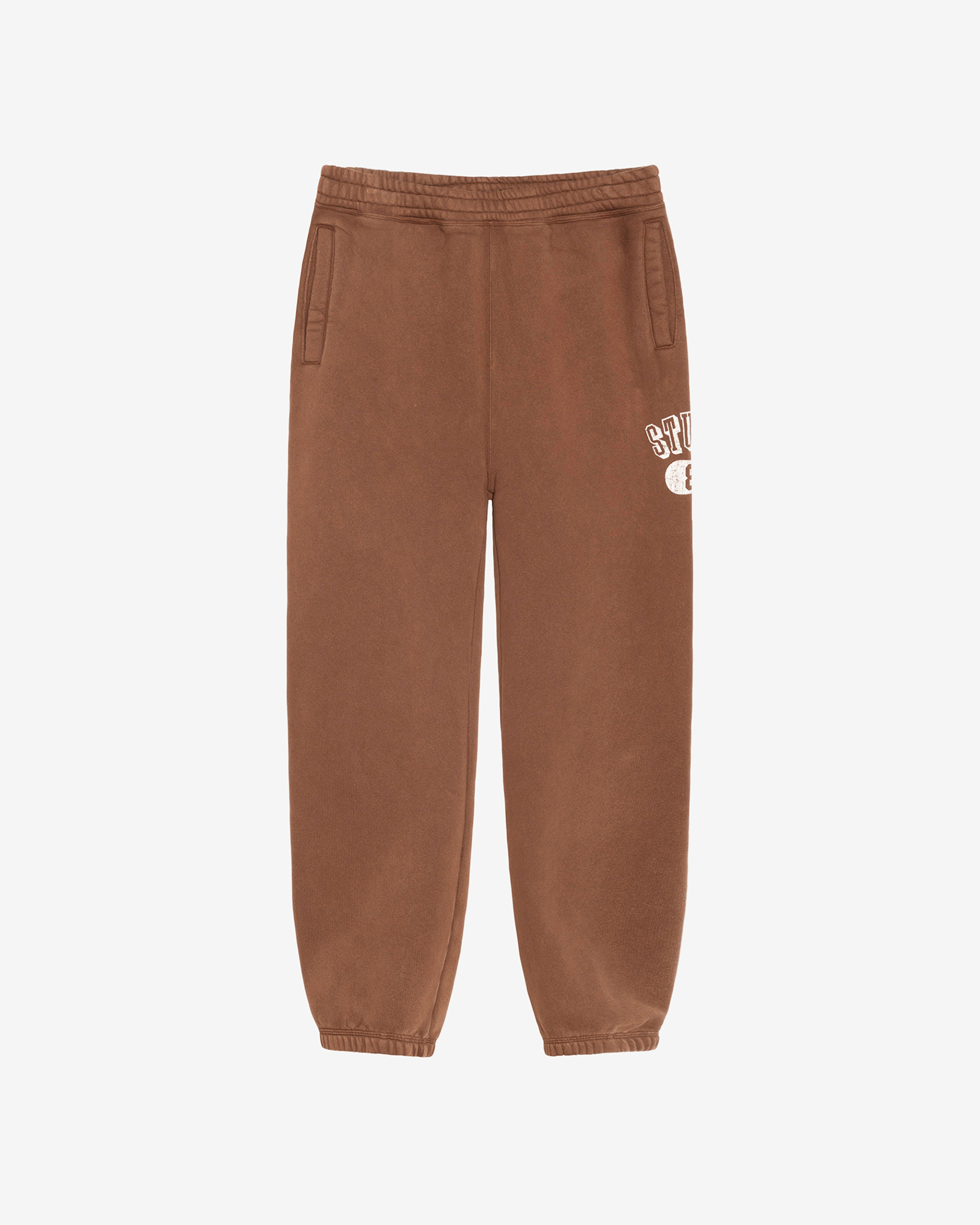Stüssy - Men's Stussy 80 Fleece Pant - (Brown) by STUSSY