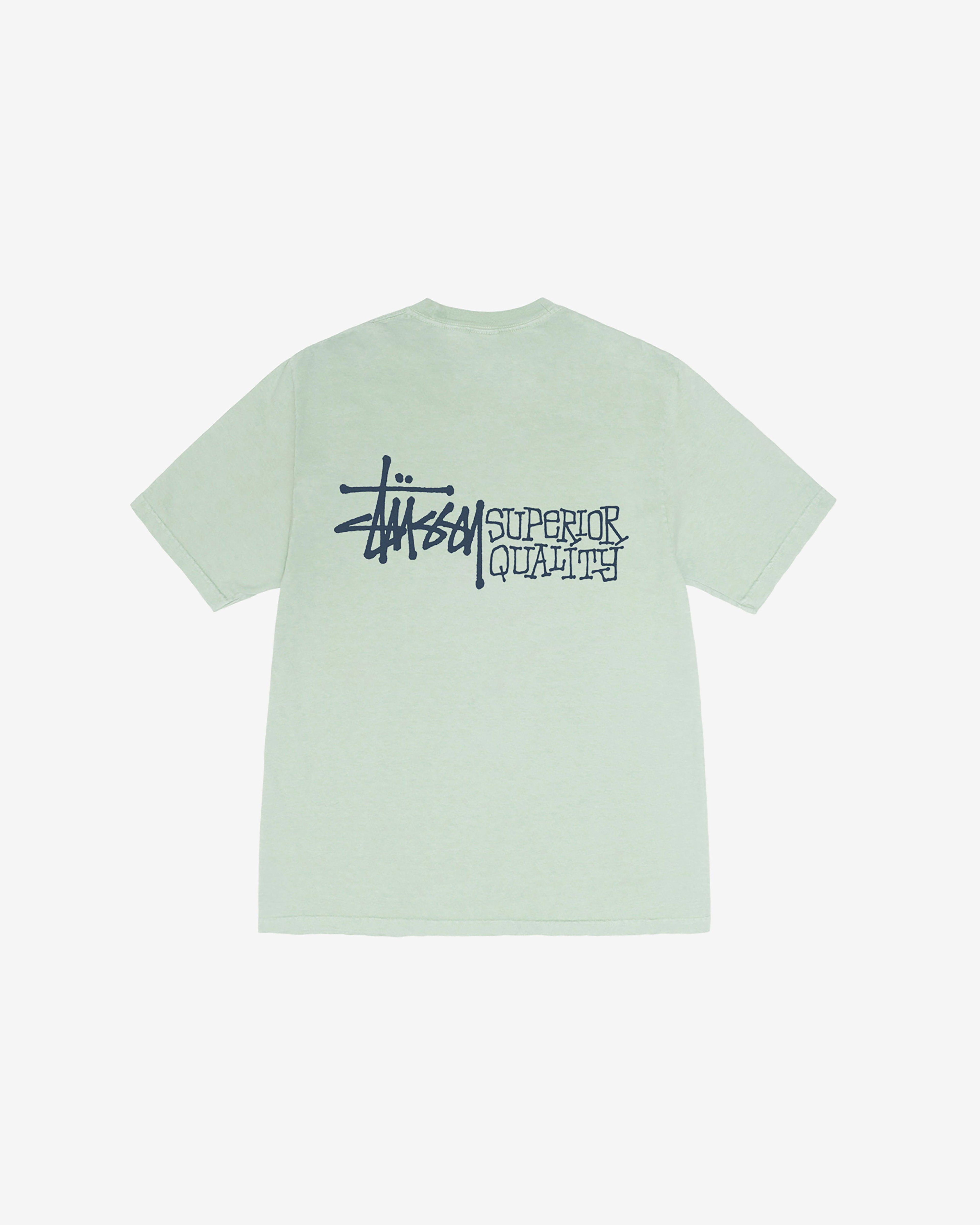 Stüssy - Men's Superior Quality Pig. Dyed T-Shirt - (Green) by STUSSY