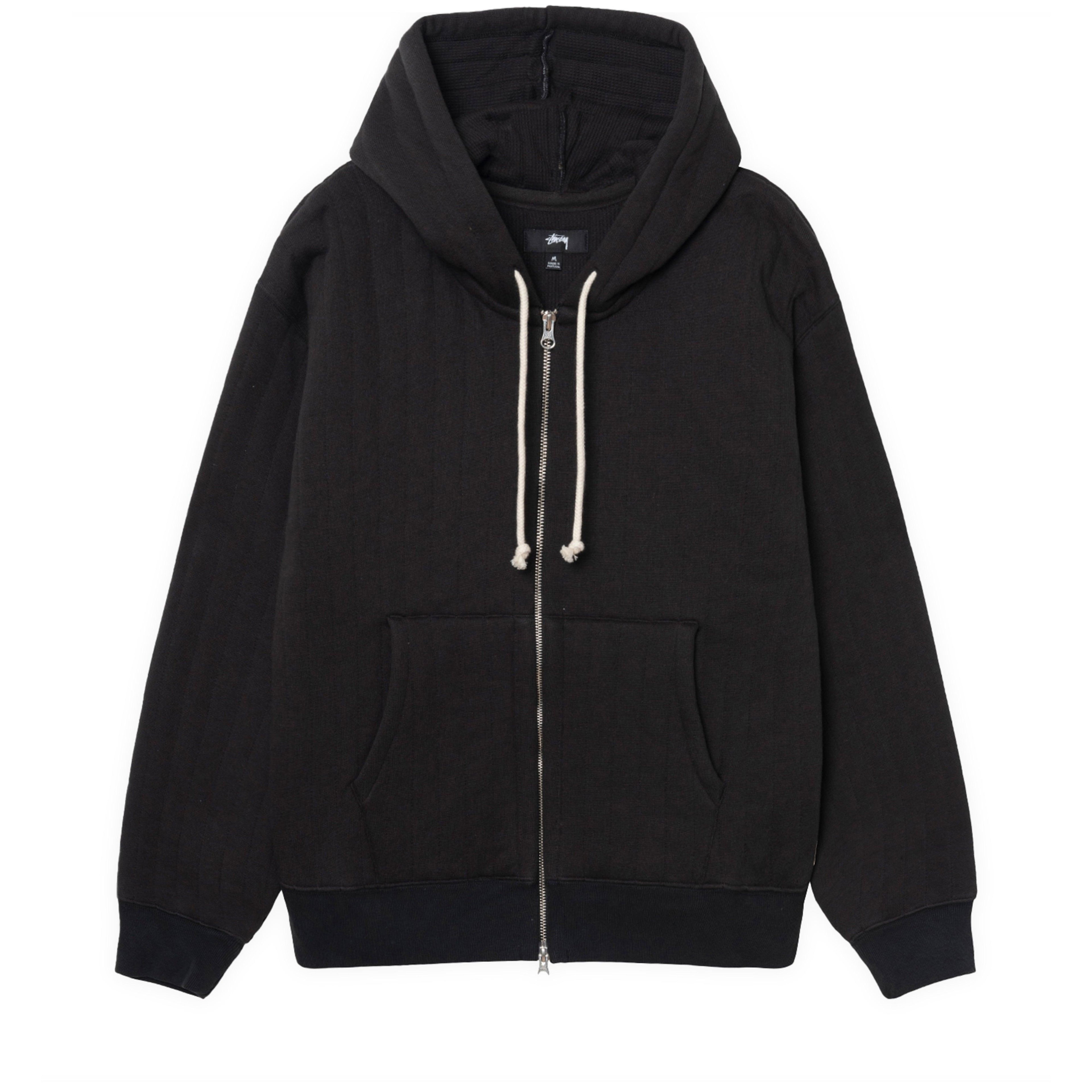 Stüssy - Men's Vertical Quilted Zip Hood - (Black) by STUSSY