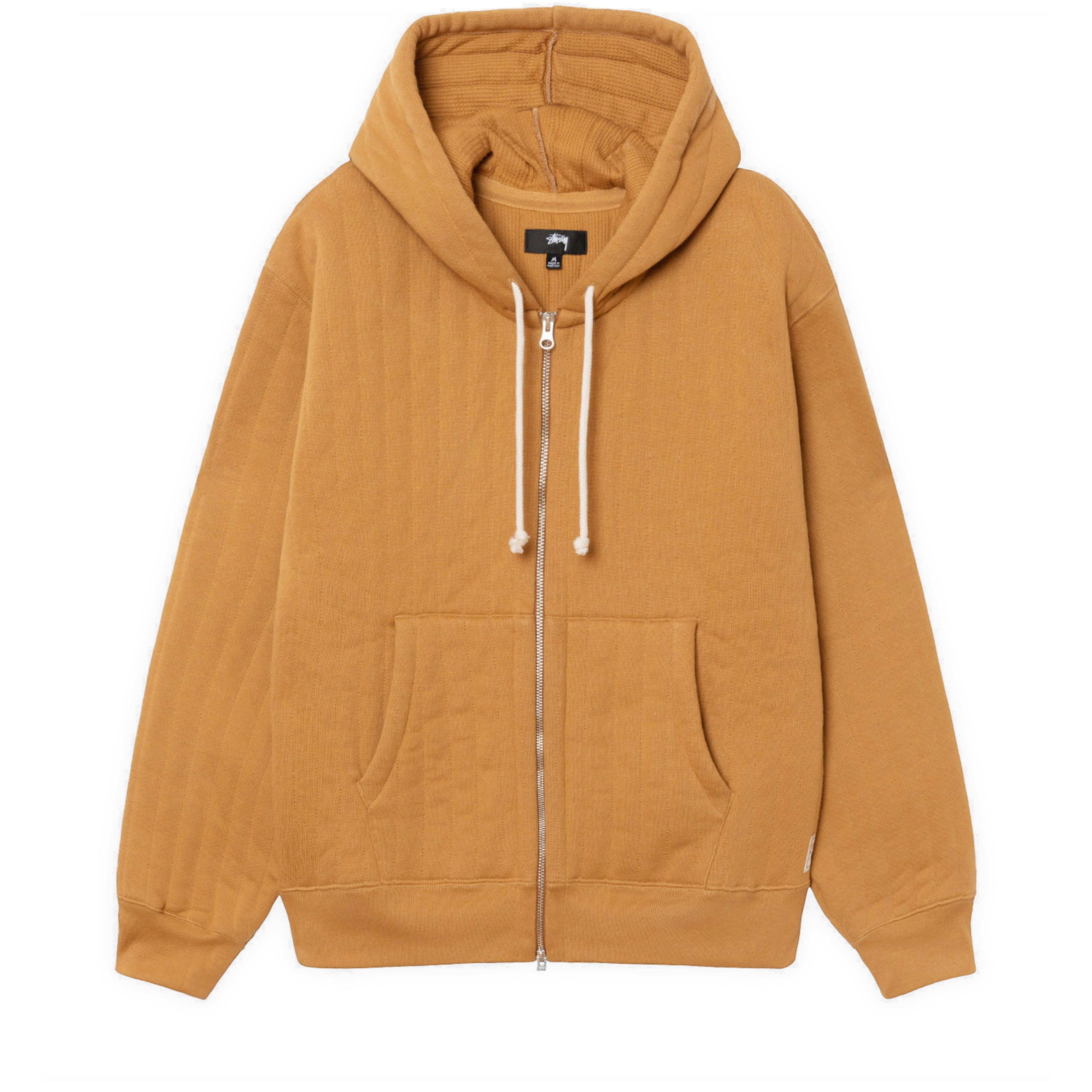 Stüssy - Men's Vertical Quilted Zip Hood - (Tan) by STUSSY