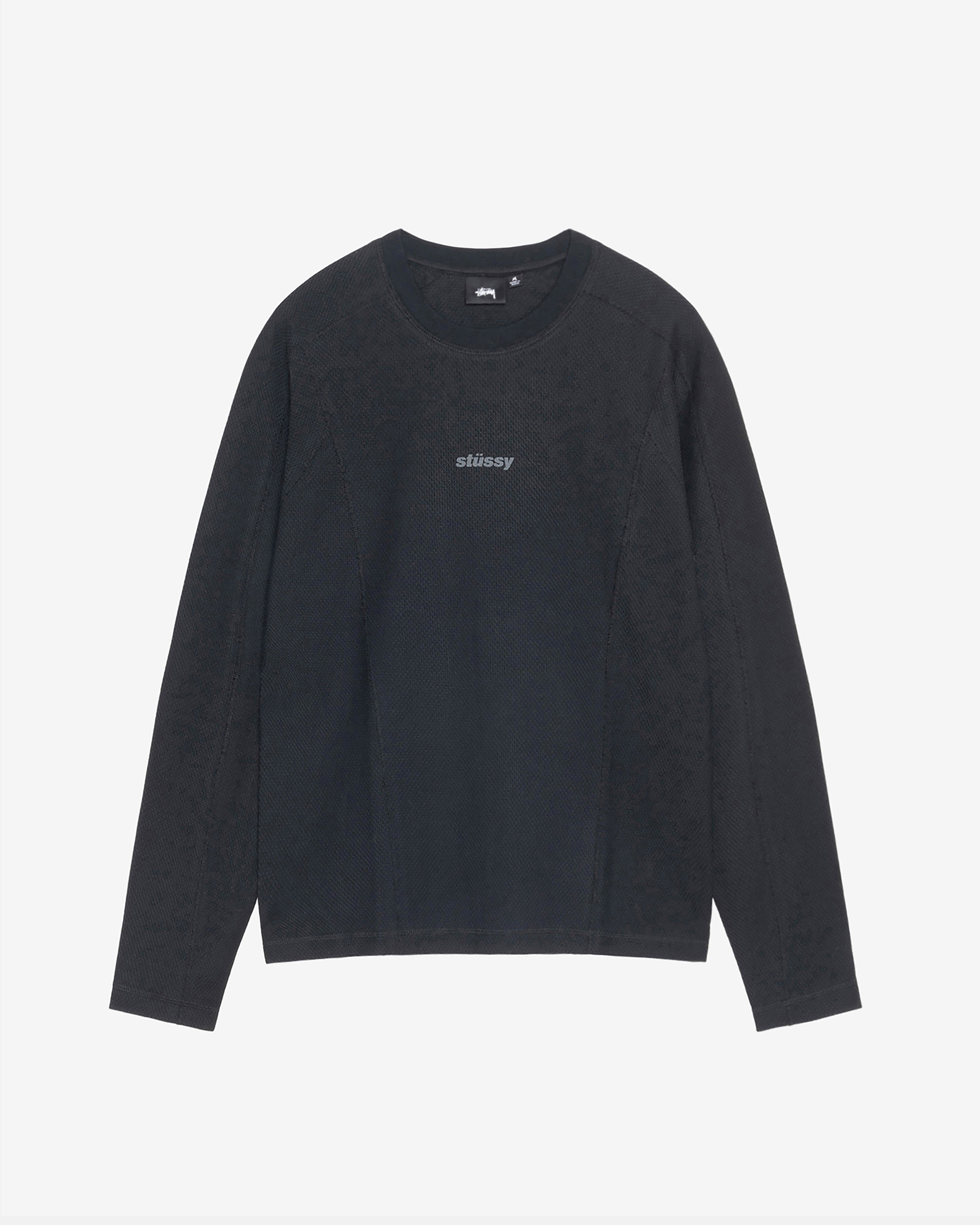 Stüssy - Men's Wave Training Ls Crew - (Black) by STUSSY