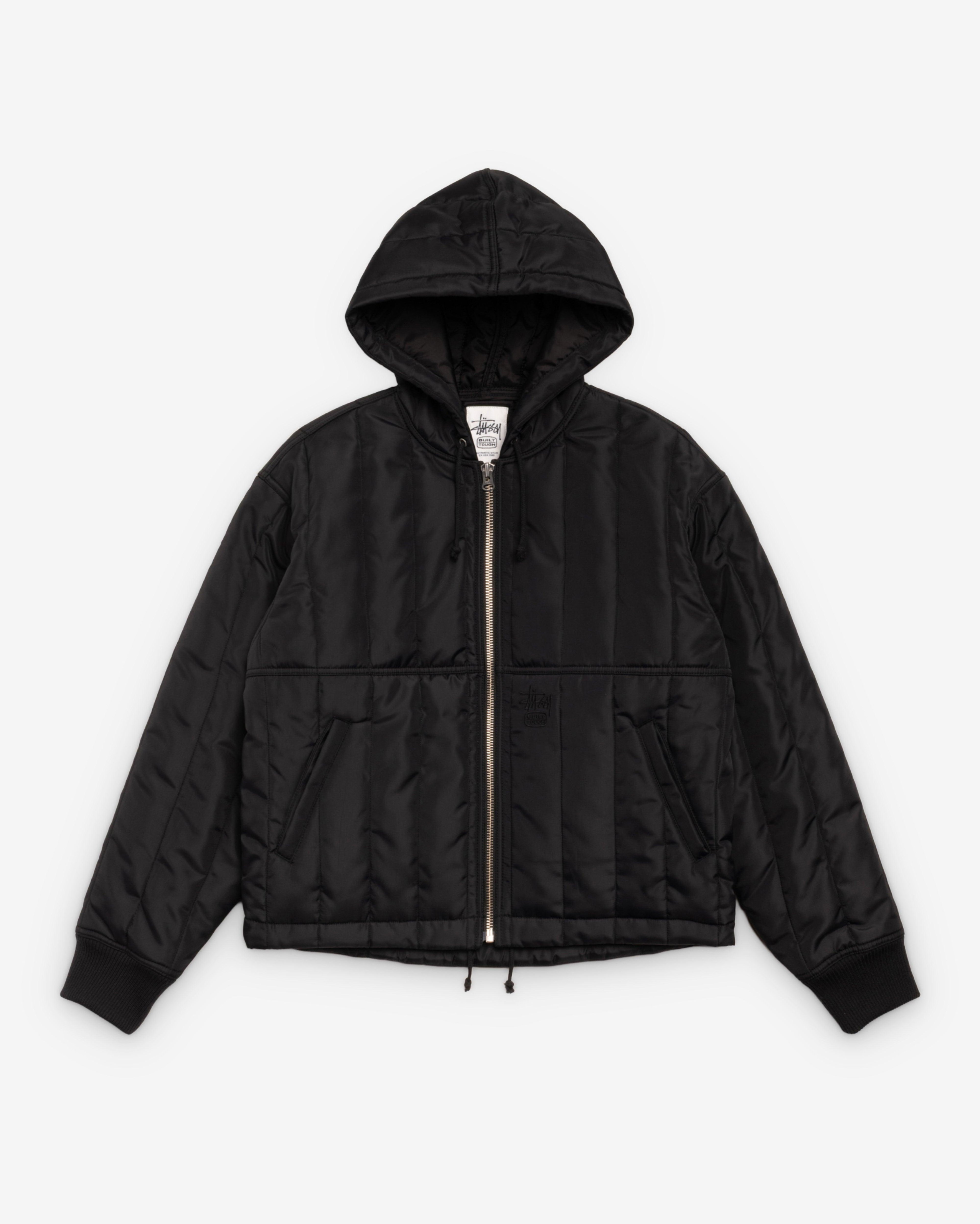 Stüssy - Men's Work Jacket Quilted Nylon - (Black) by STUSSY
