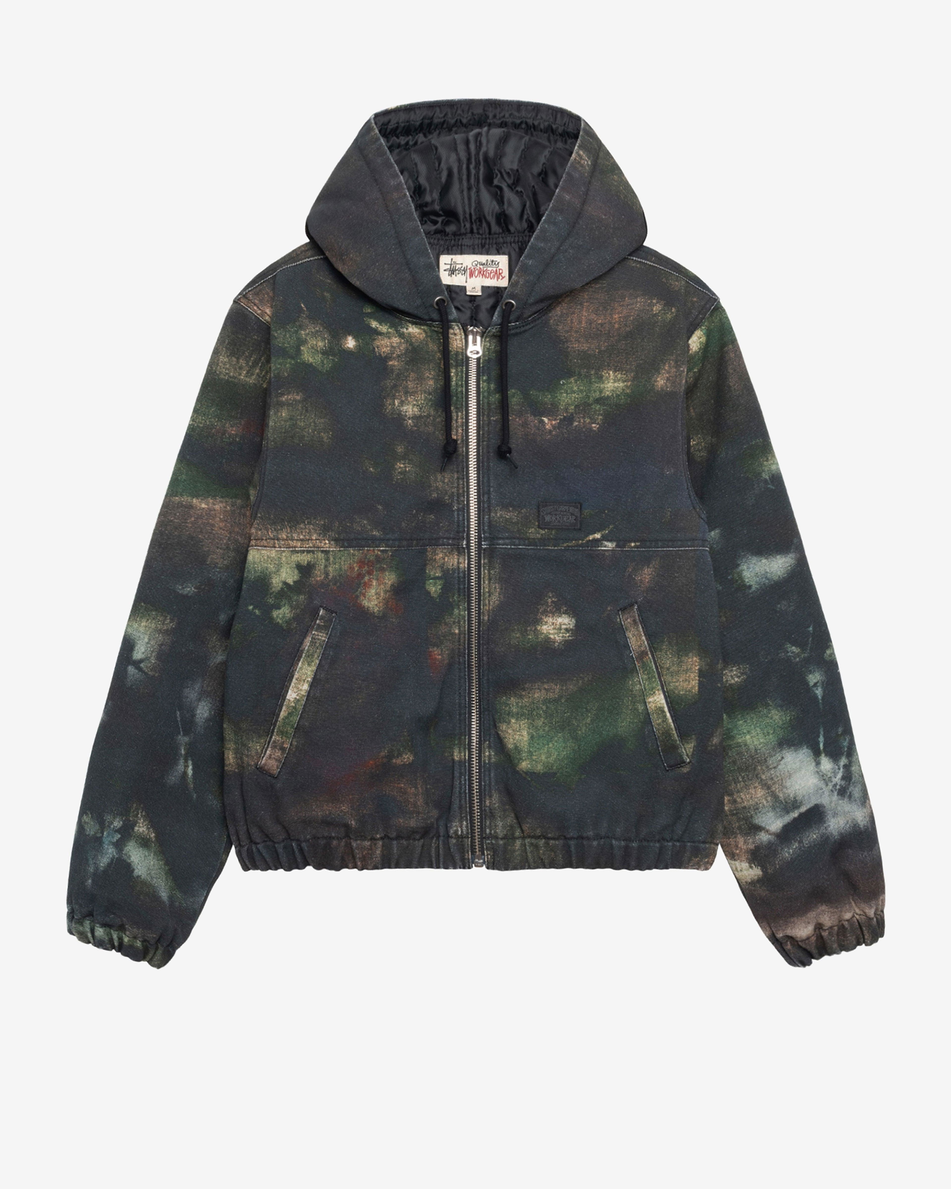 Stüssy - Men's Work Jacket Stenpat Camo - (Fort) by STUSSY Stüssy - Men's Work Jacket Stenpat Camo - (Fort) by STUSSY