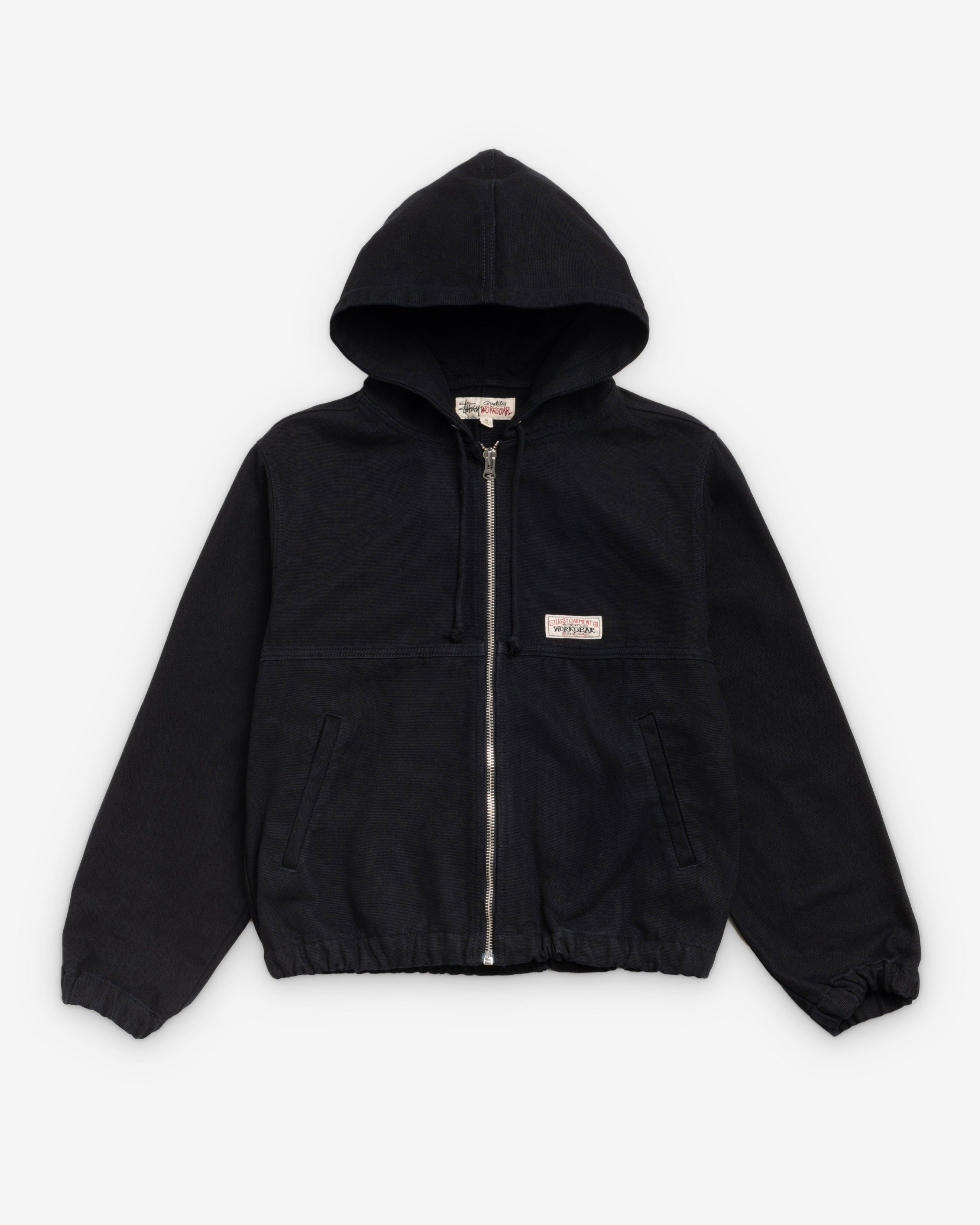 Stüssy - Men's Work Jacket Unlined Canvas - (Black) by STUSSY