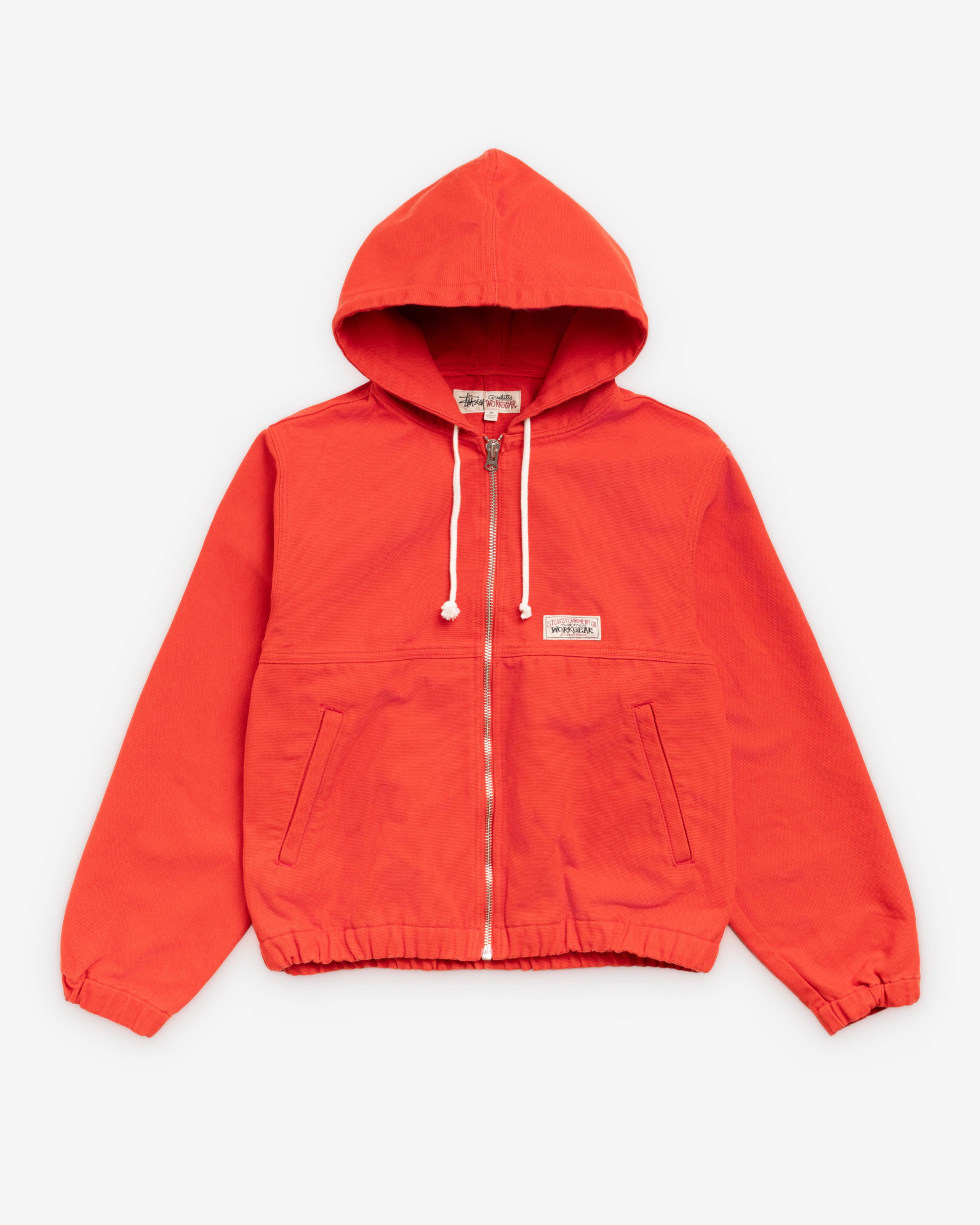 Stüssy  - Men's Work Jacket Unlined Canvas - (Red) by STUSSY