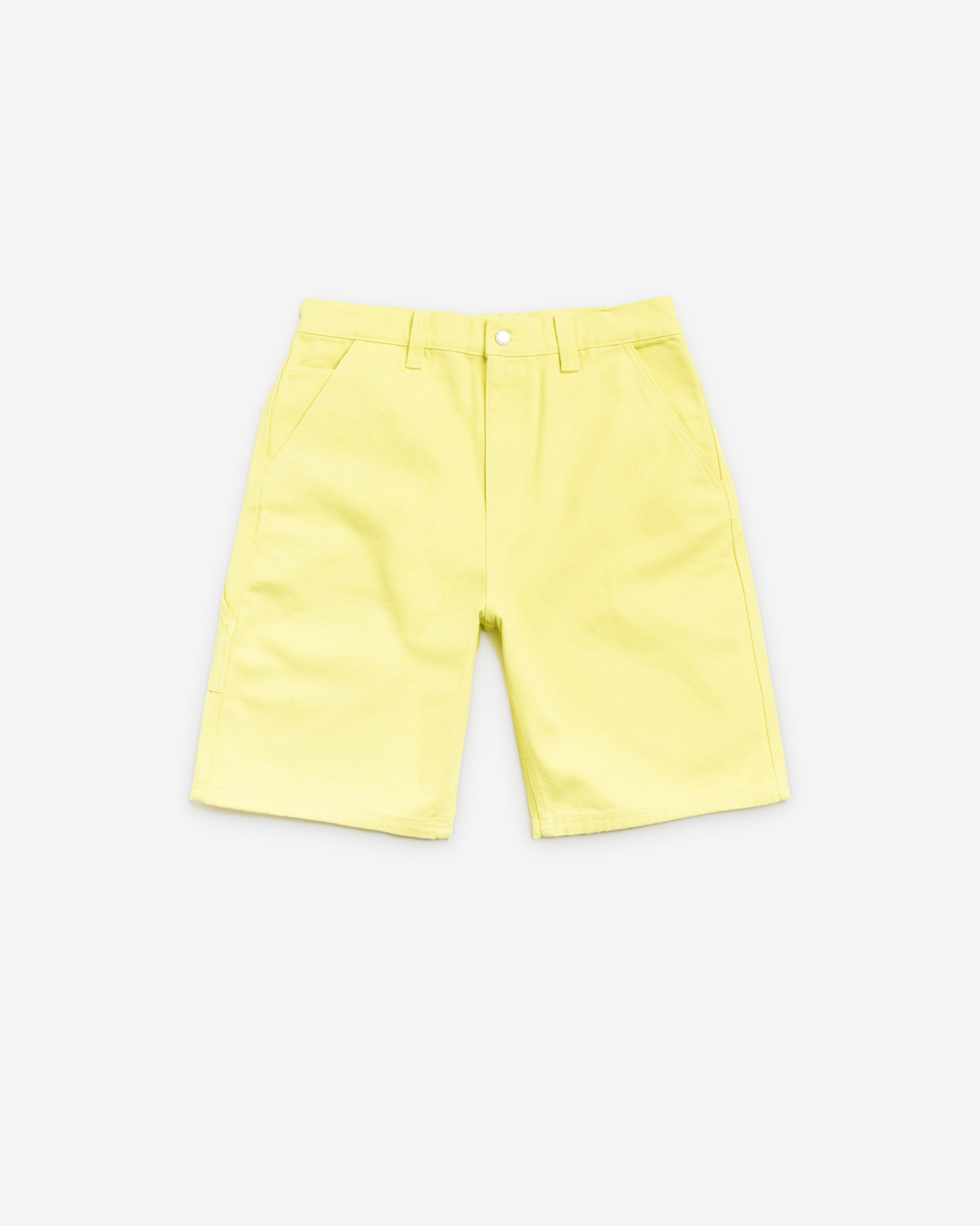 Stüssy - Men's Work Short Canvas - (Yellow) by STUSSY