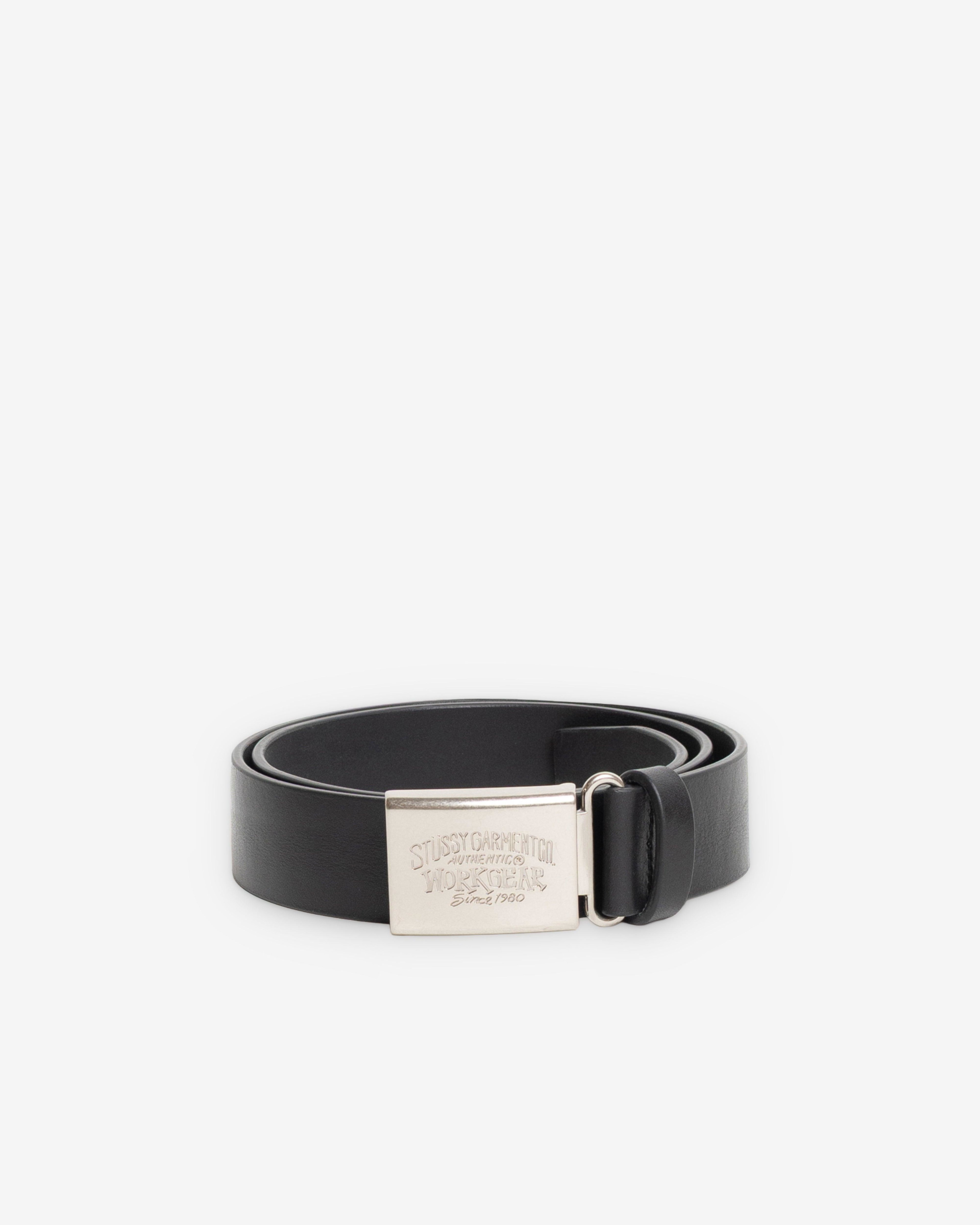 Stüssy - Men's Workgear Buckle Belt - (Black) by STUSSY