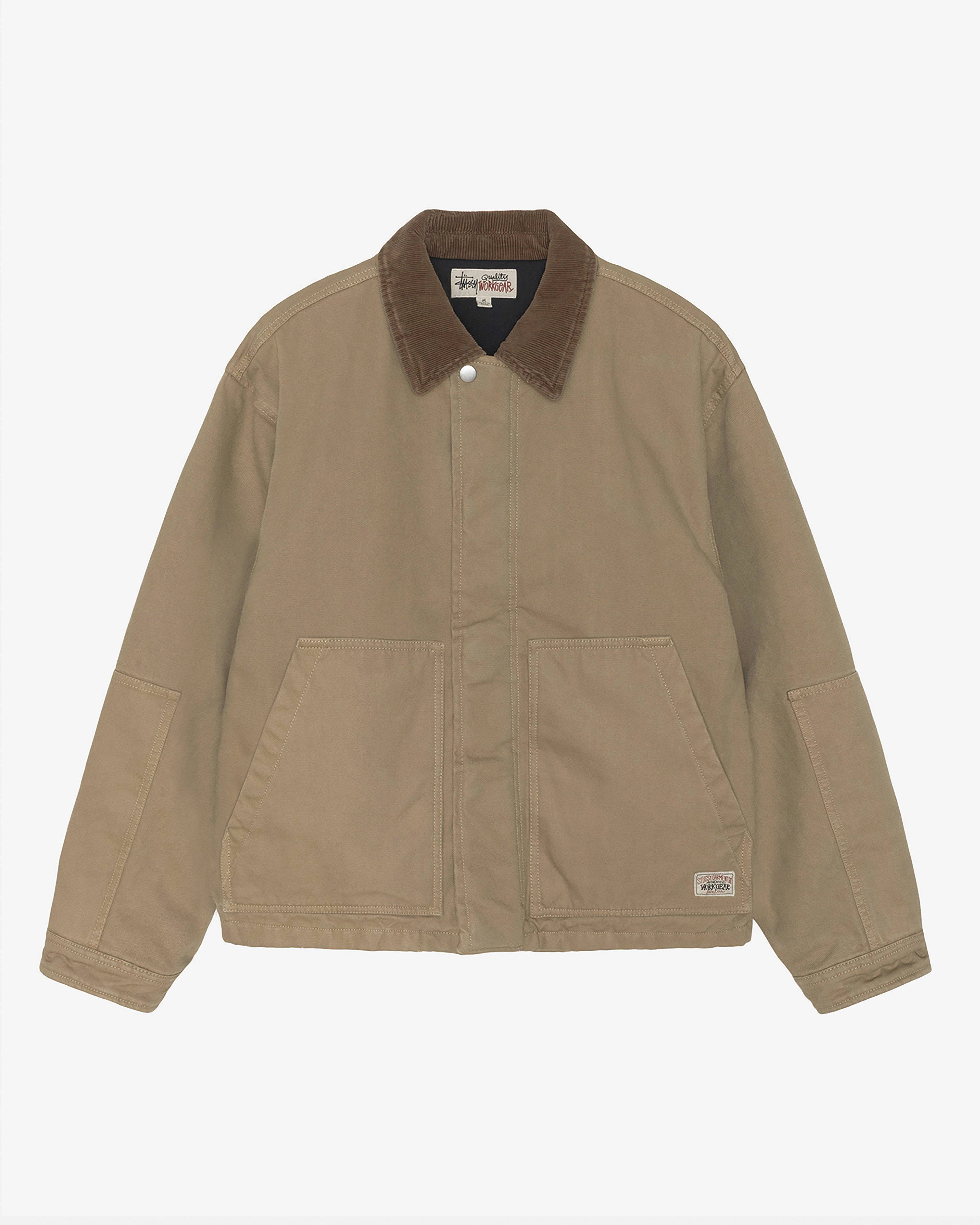 Stüssy- Men's Workgear Jacket - (Khaki) by STUSSY