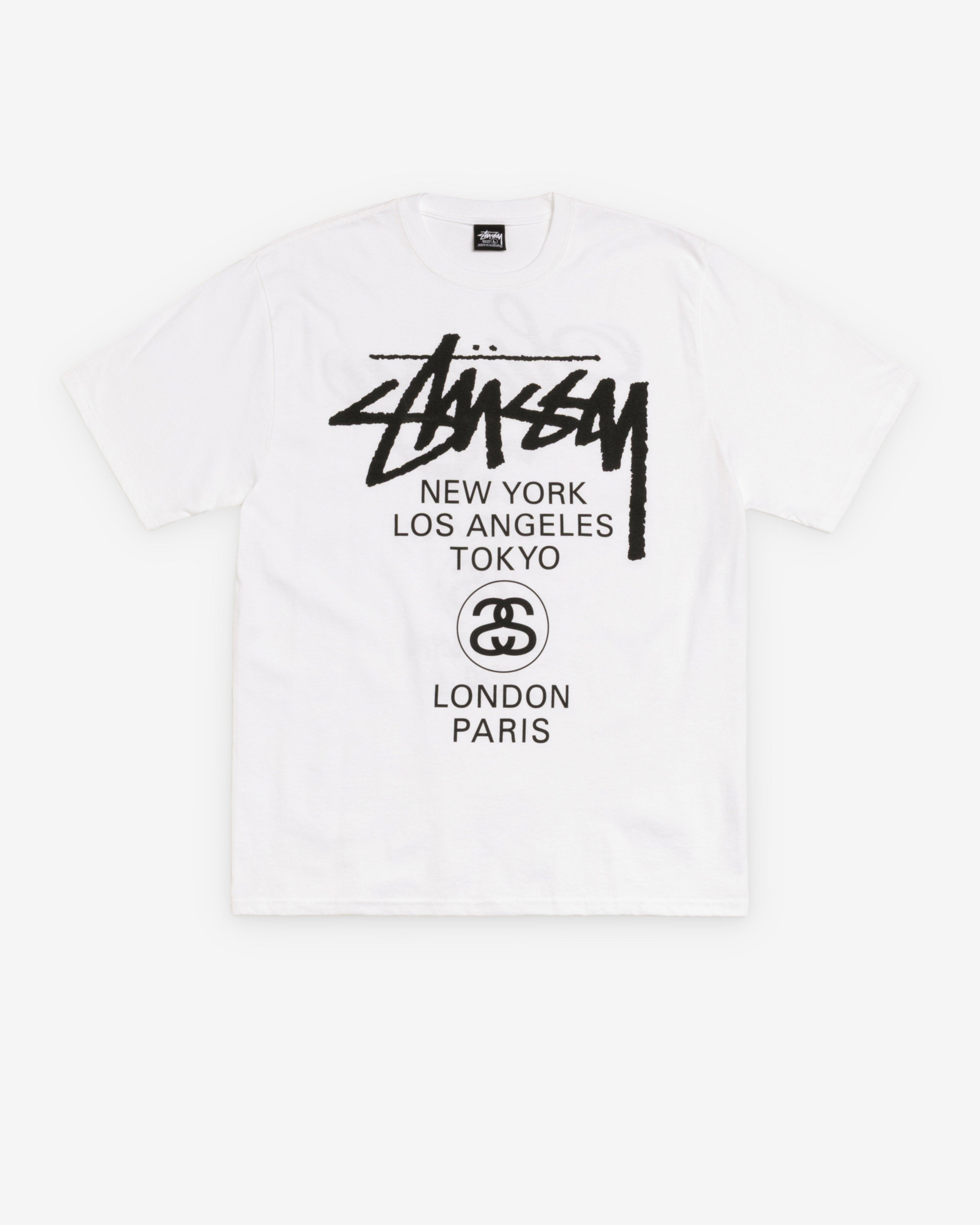 Stüssy - Men's World Tour Tee - (White) by STUSSY