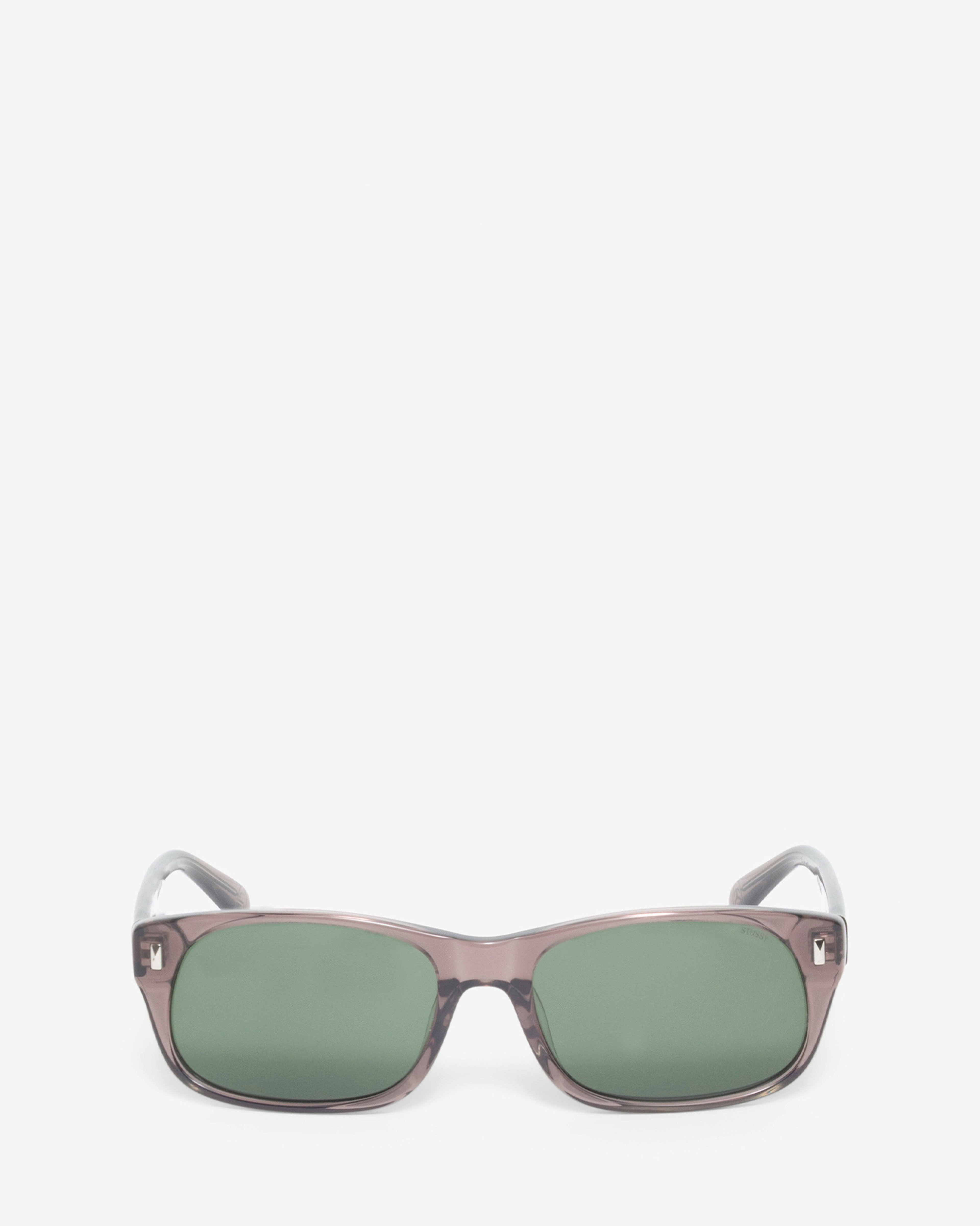 Stüssy - Michael Sunglasses - (Transparent Taupe/Green Lens) by STUSSY