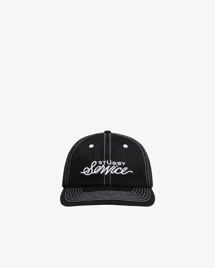 Stüssy - Mid Stüssy Service Strapback - (True Black) by STUSSY