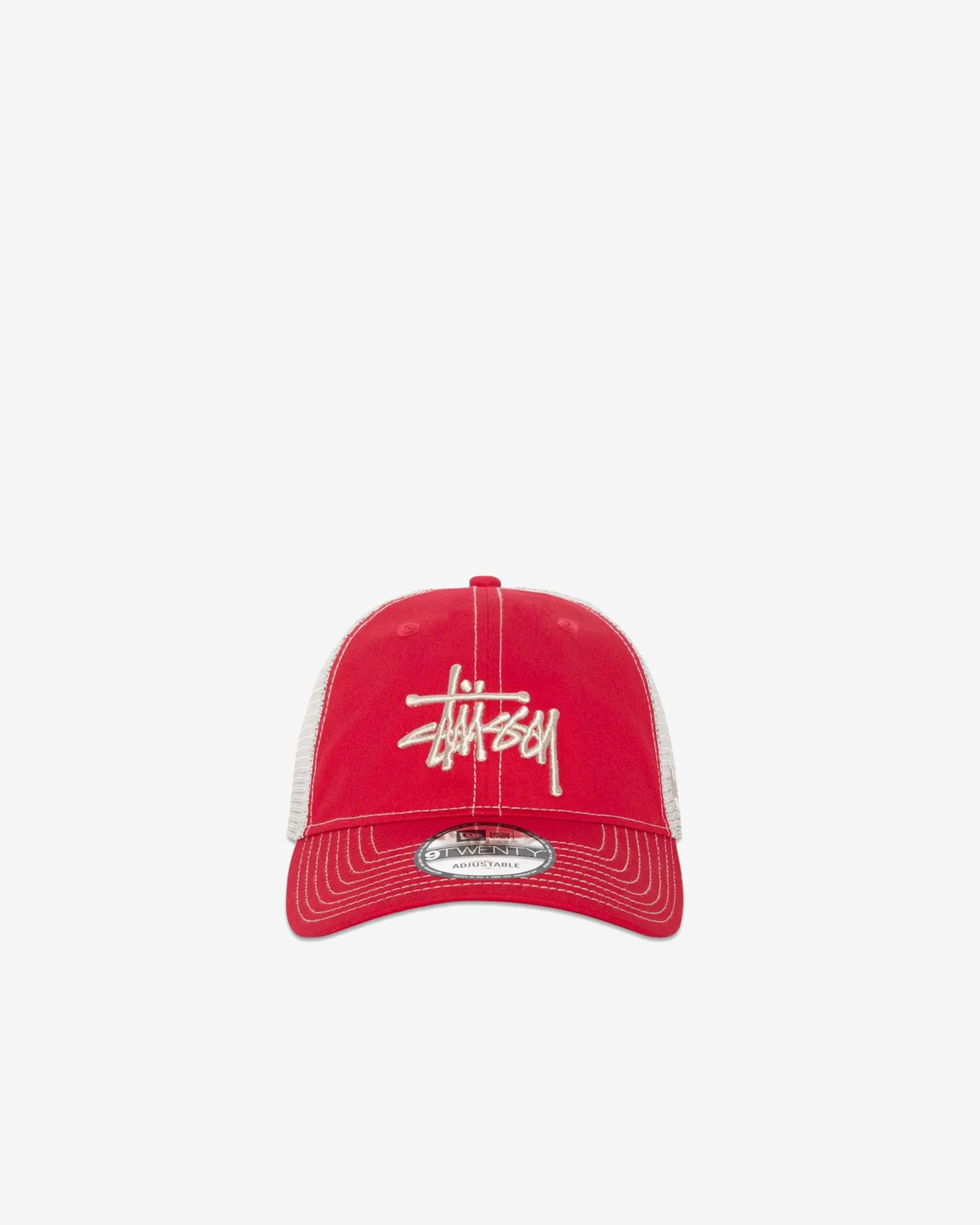 Stüssy - New Era 9Twenty Basic Trucker Cap - (Red) by STUSSY