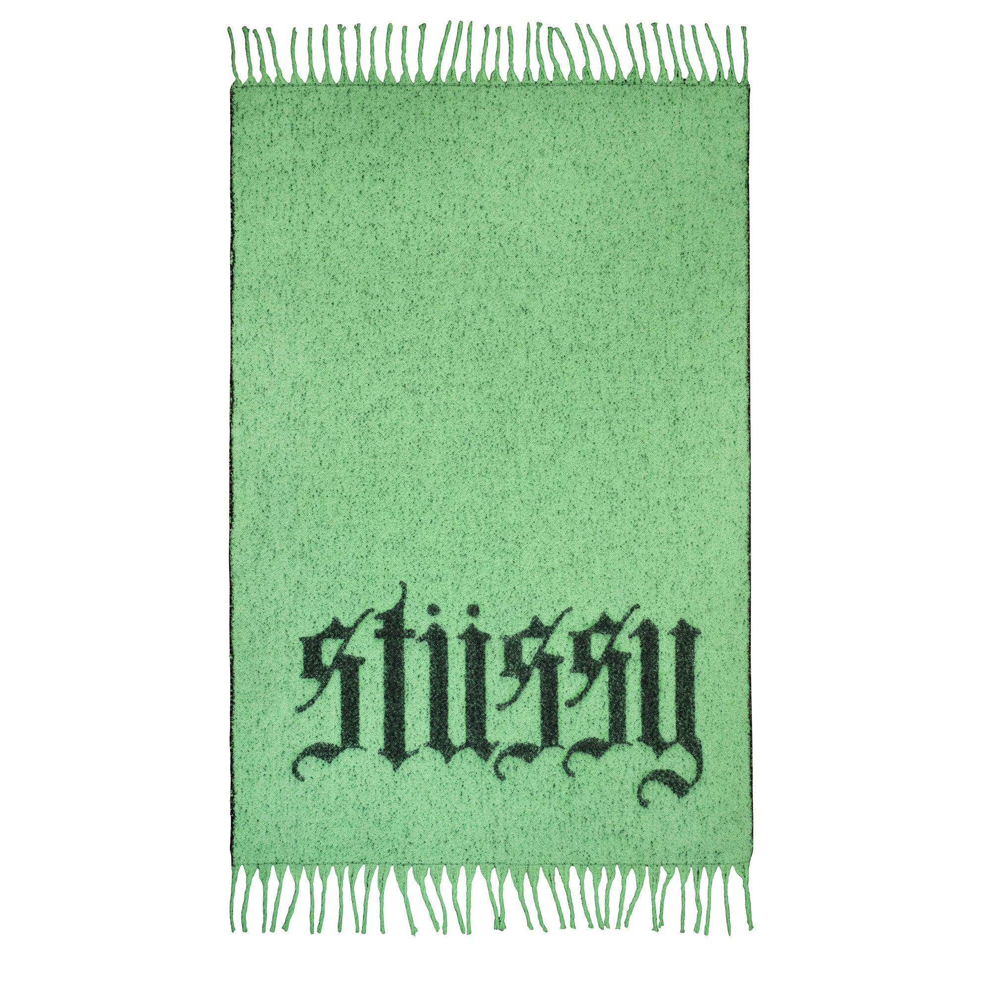 Stüssy Old English Blanket (Lime) by STUSSY