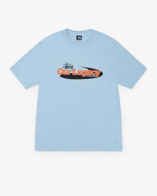 Stüssy - Our Legacy Work Shop Swirl Pigment Dyed T-Shirt - (Baby Blue) by STUSSY