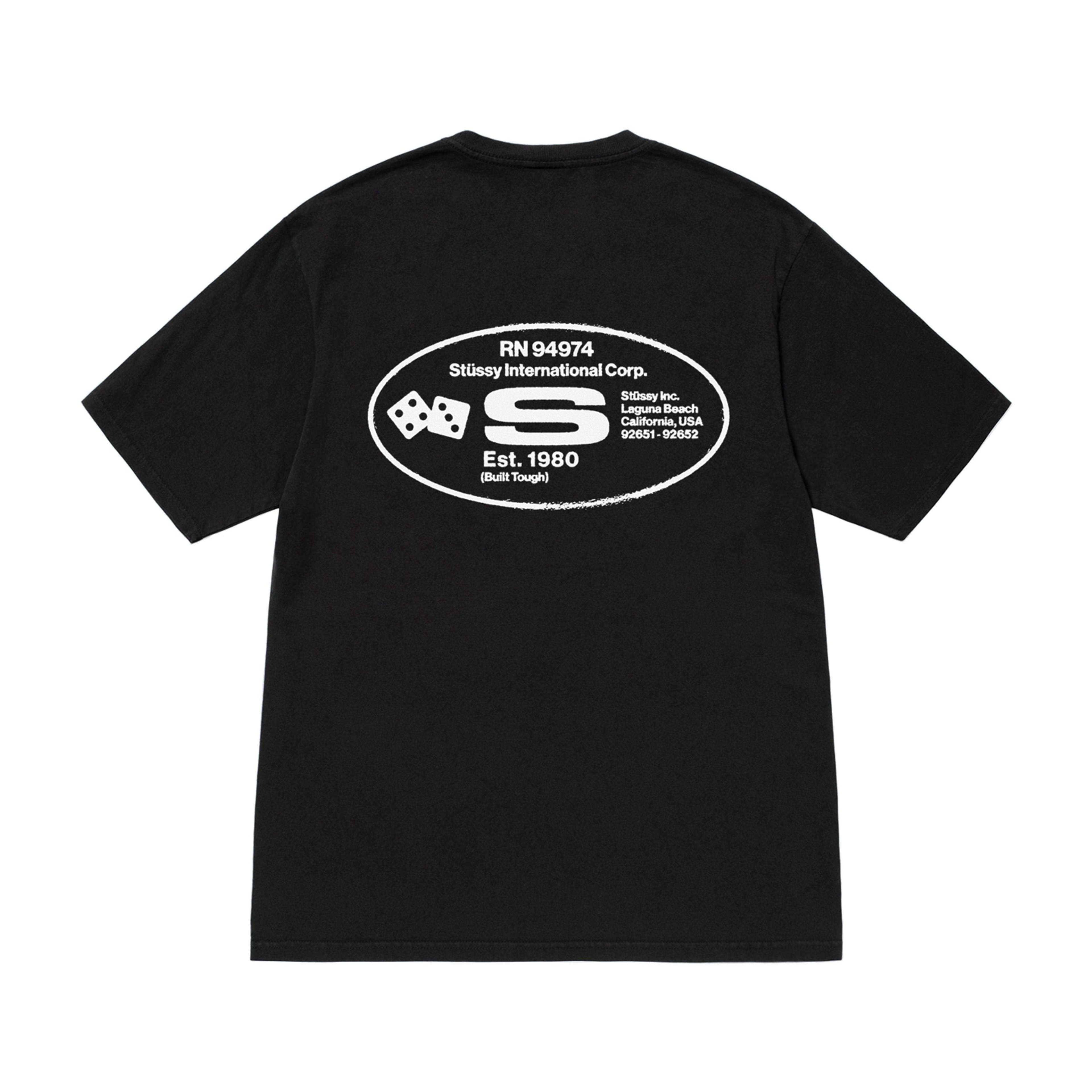 Stüssy - Oval Corp. Pig. Dyed Tee - (Black) by STUSSY