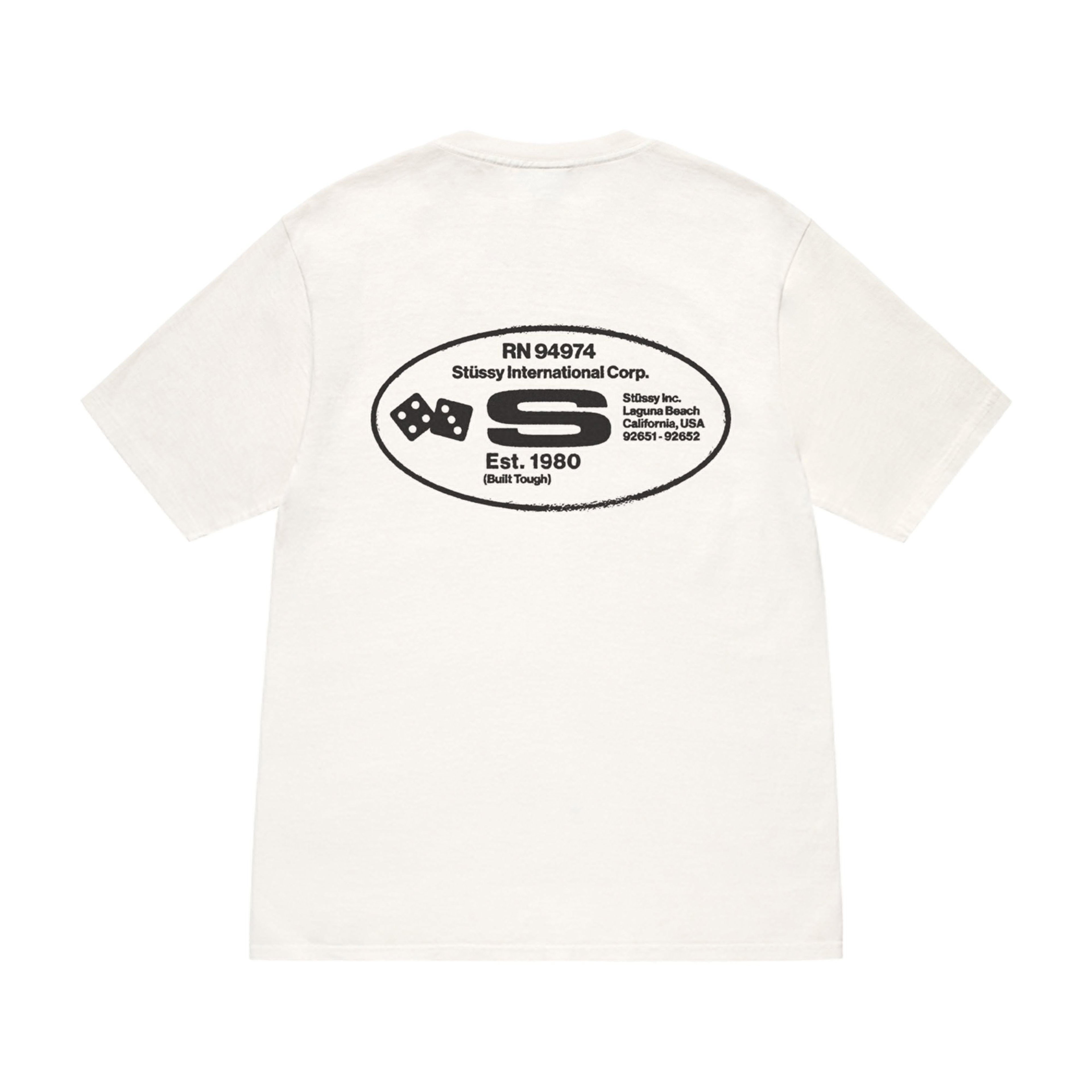 Stüssy - Oval Corp. Pig. Dyed Tee - (Natural) by STUSSY