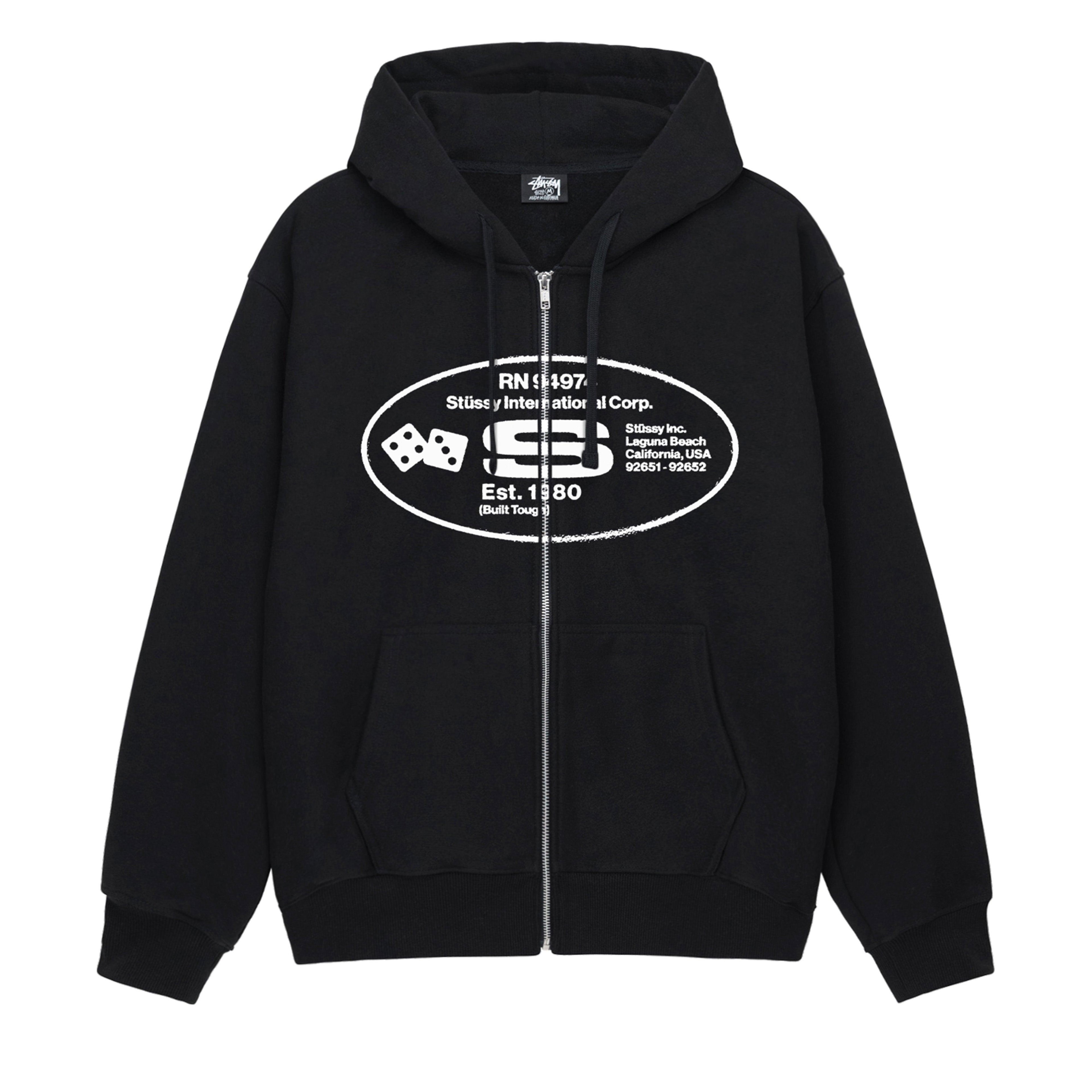 Stüssy - Oval Corp. Zip Hood - (Black) by STUSSY