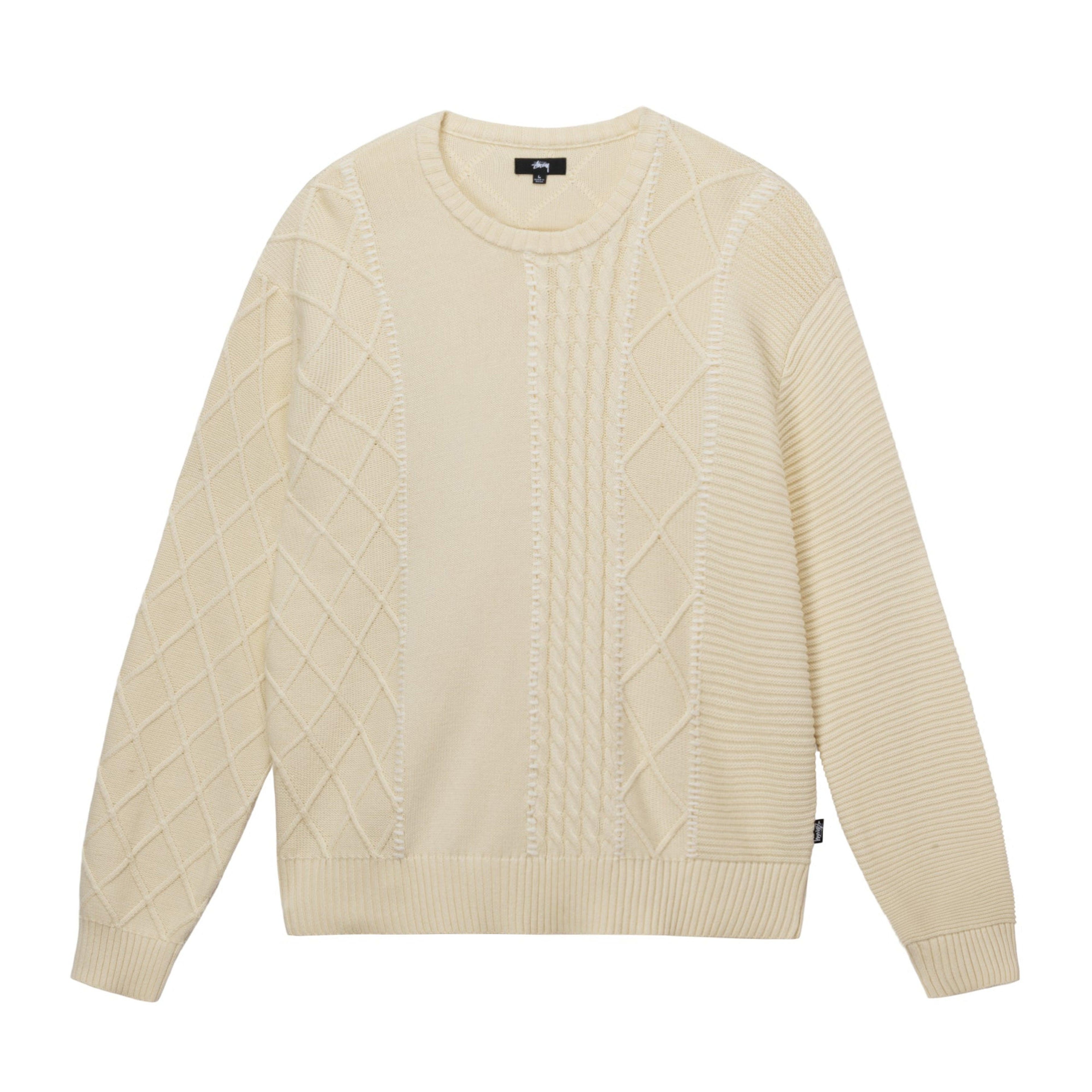Stüssy - Patchwork Sweater - (Natural) by STUSSY