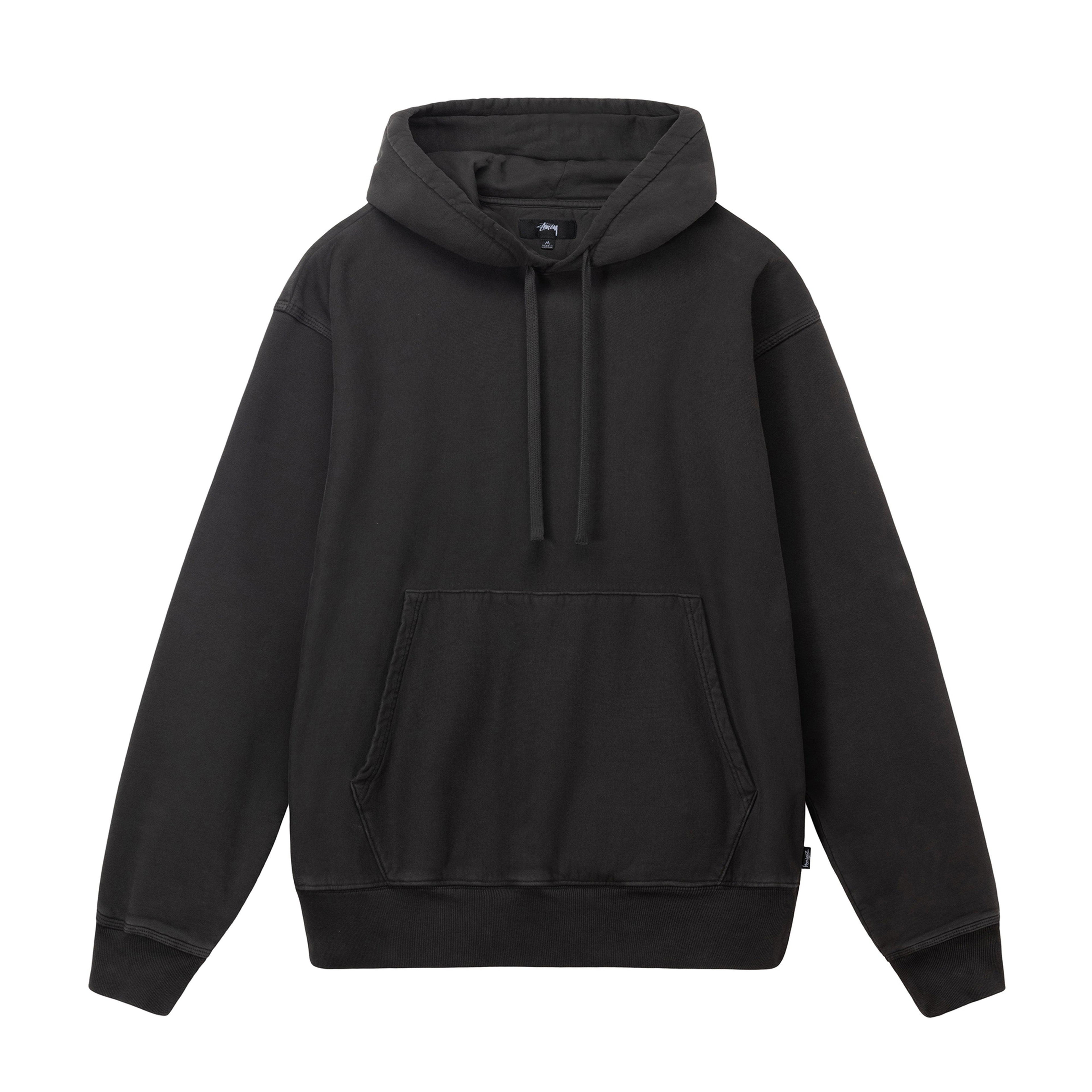 Stüssy - Pigment Dyed Fleece Hood - (Black) by STUSSY