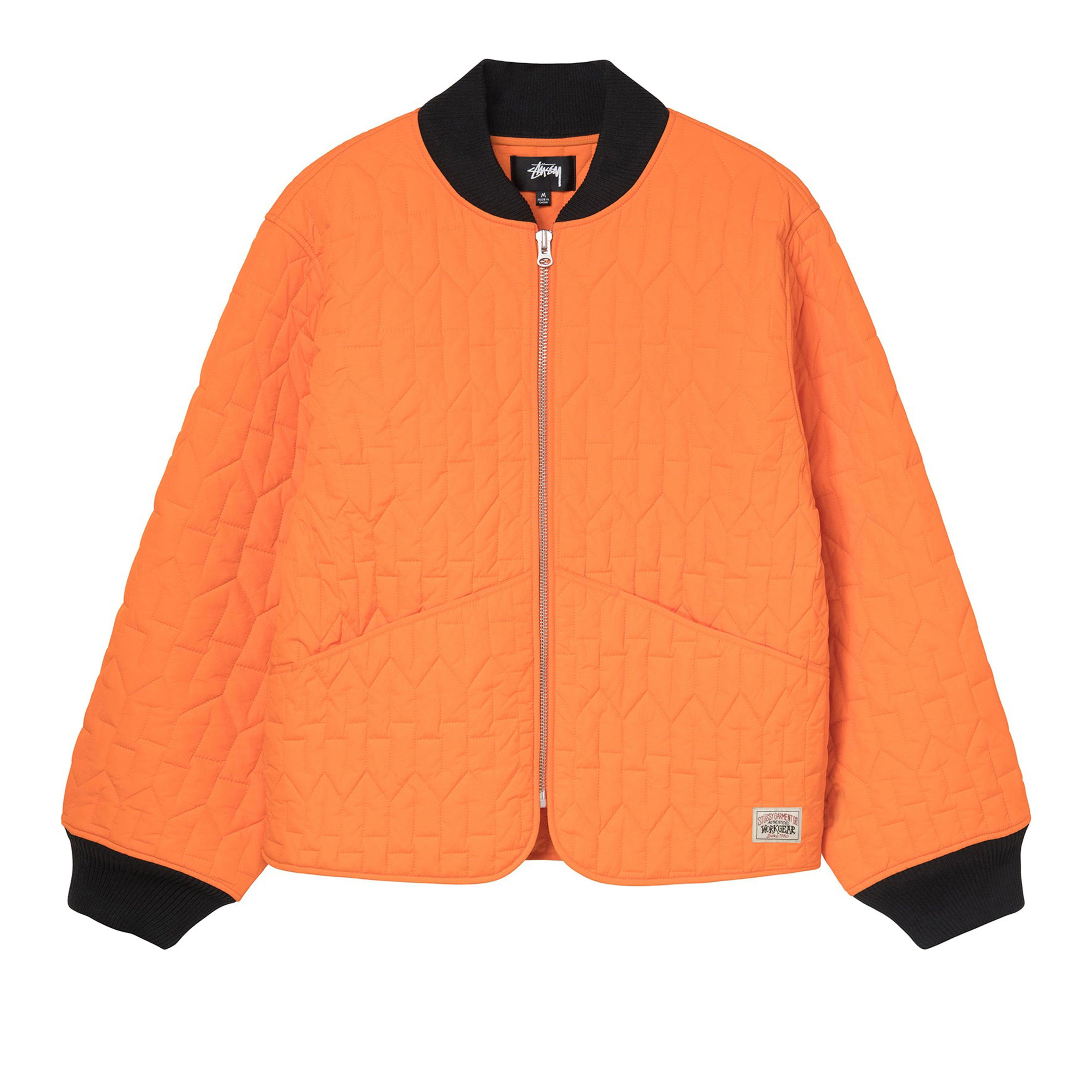 Stüssy - S Quilted Liner Jacket - (Orange) by STUSSY Stüssy - S Quilted Liner Jacket - (Orange) by STUSSY