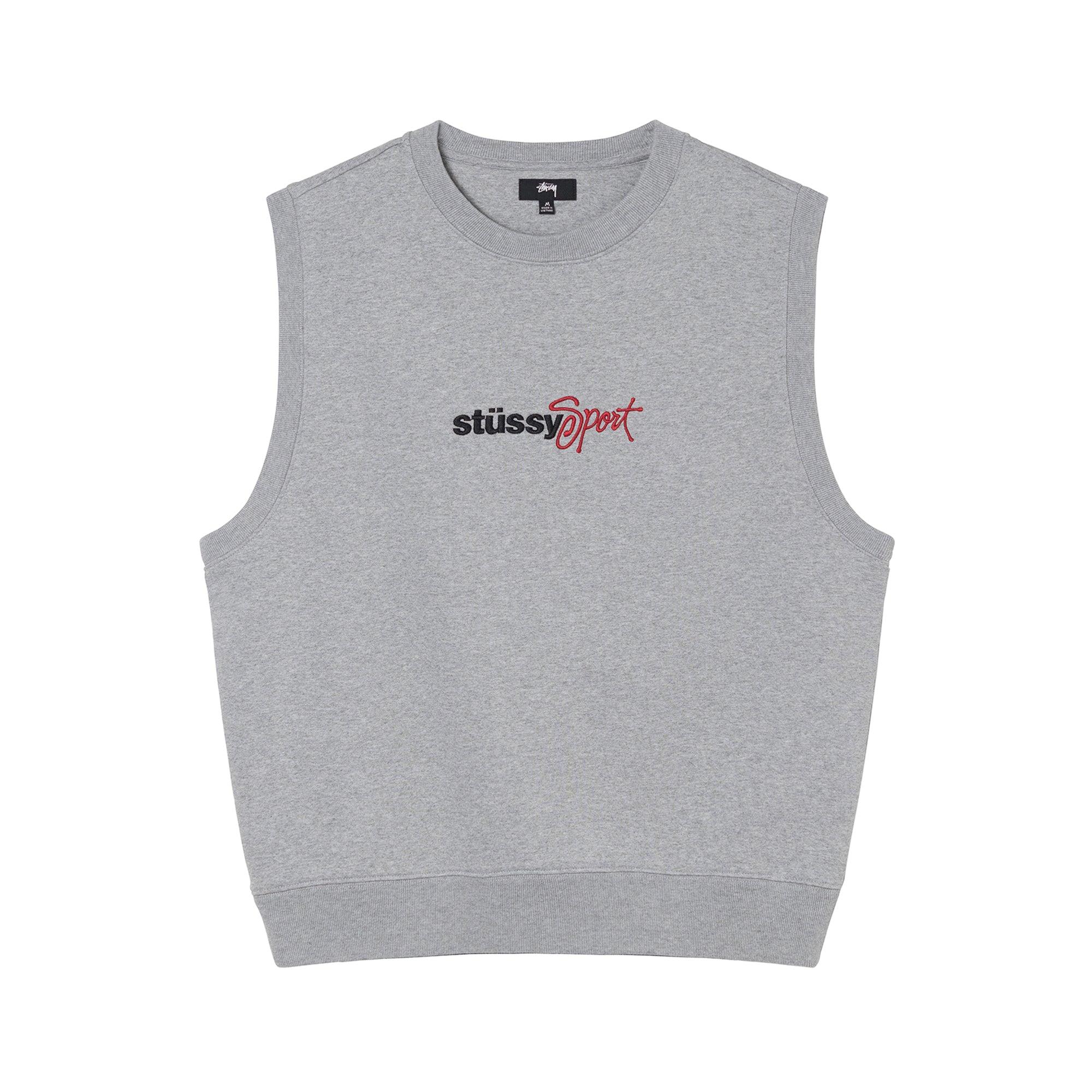 Stüssy - Sport Fleece Vest - (Grey Heather) by STUSSY Stüssy - Sport Fleece Vest - (Grey Heather) by STUSSY