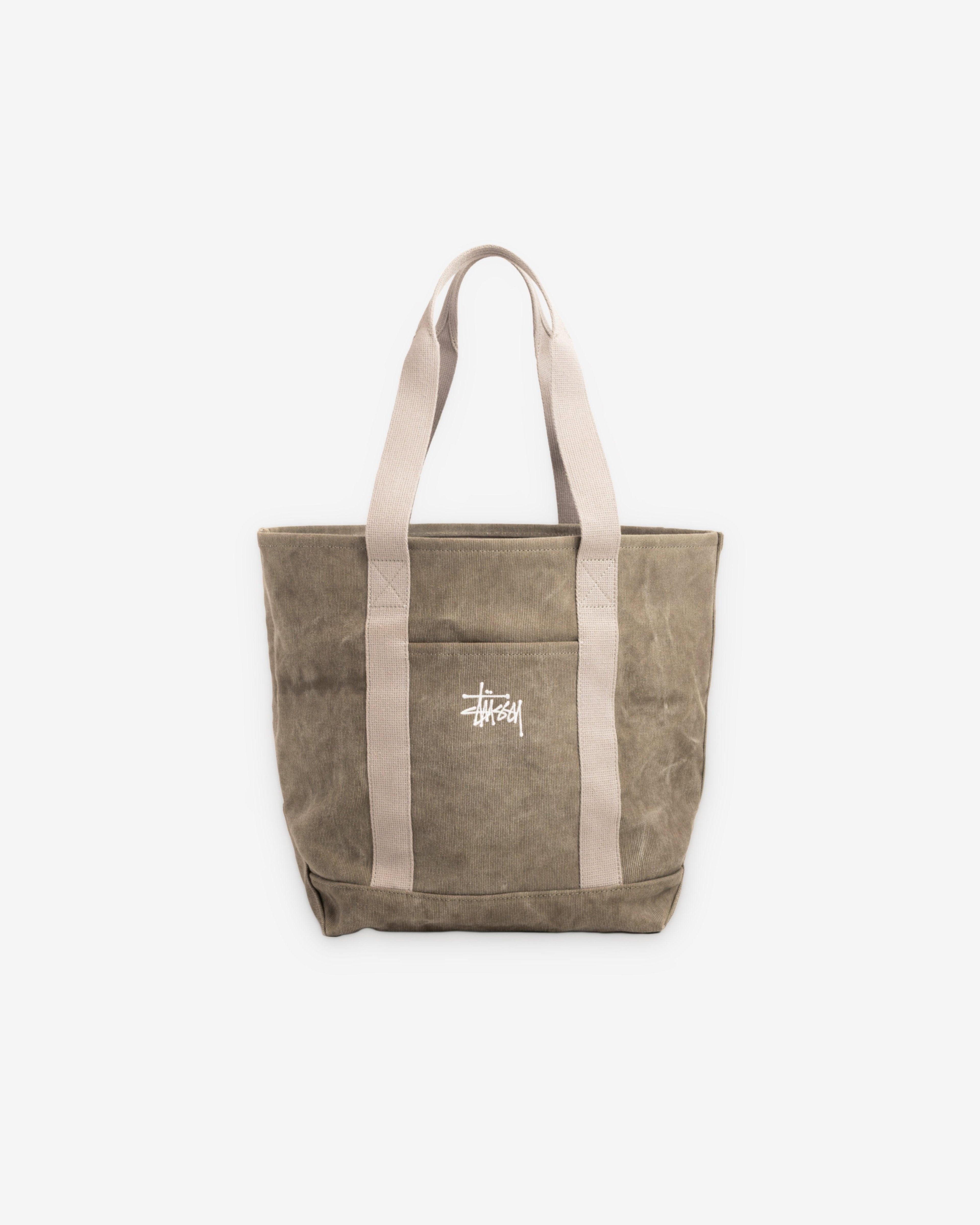 Stüssy - Waxed Canvas Market Tote - (Stone) by STUSSY