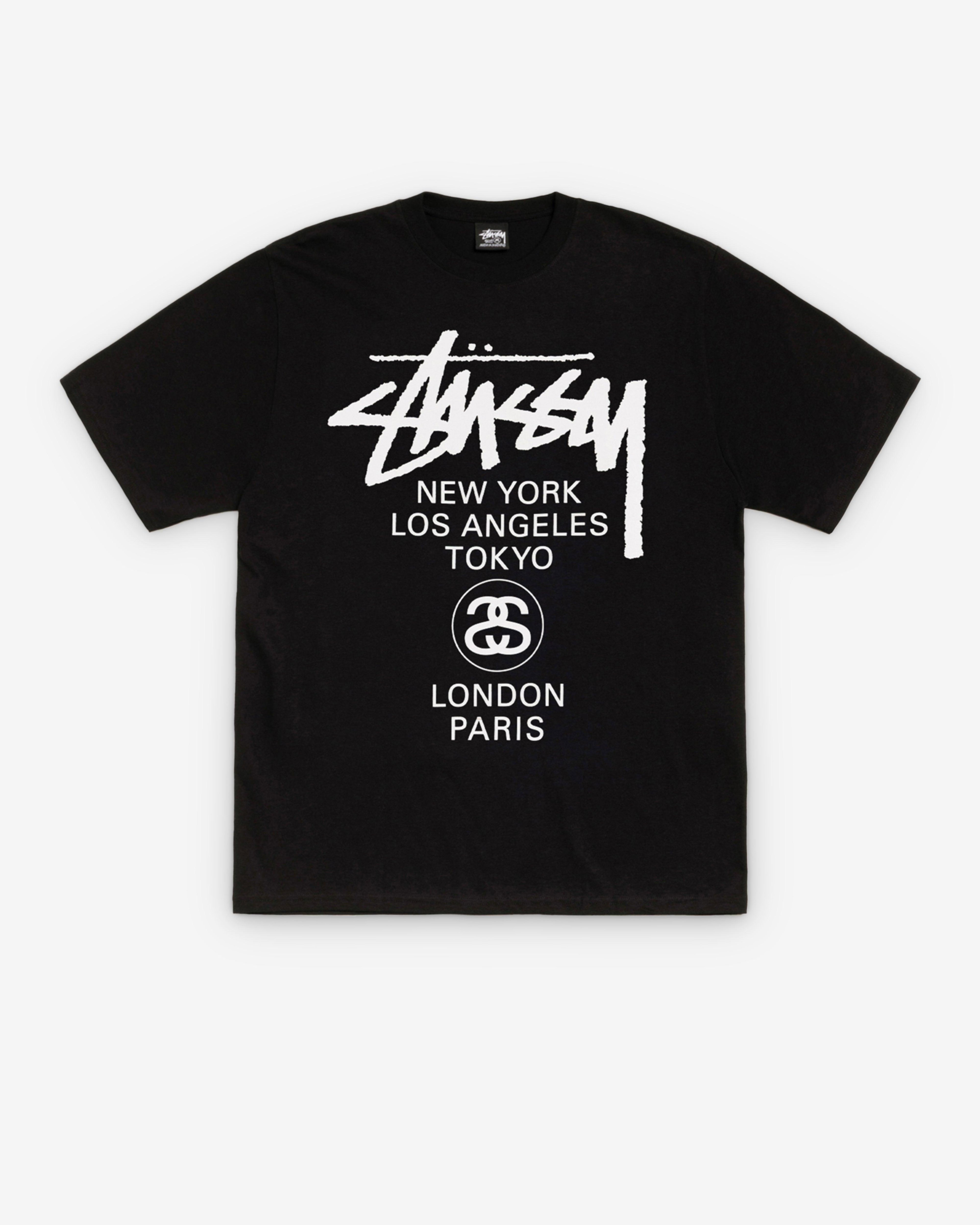 Stüssy - World Tour T-Shirt - (Black) by STUSSY