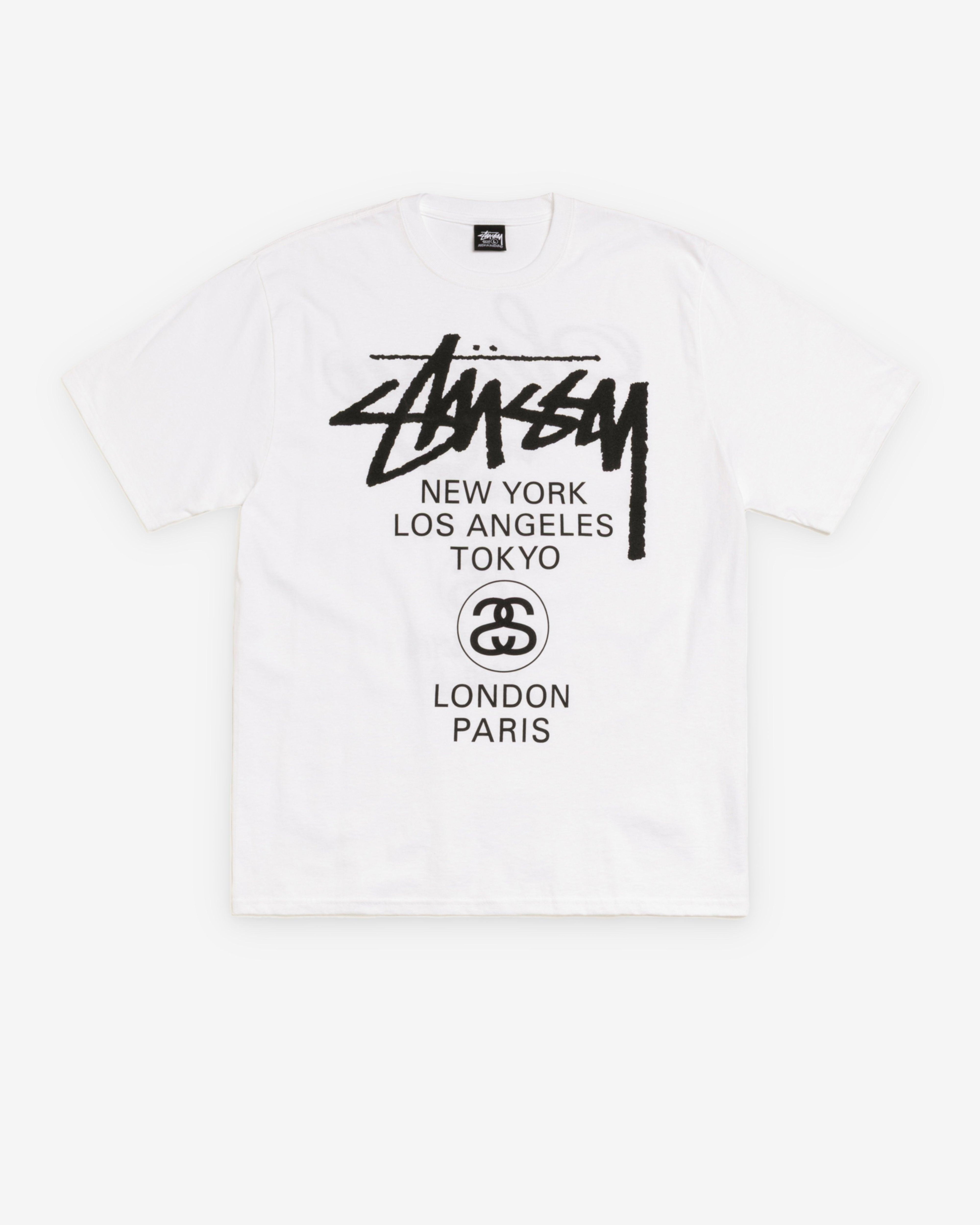 Stüssy - World Tour T-Shirt - (White) by STUSSY