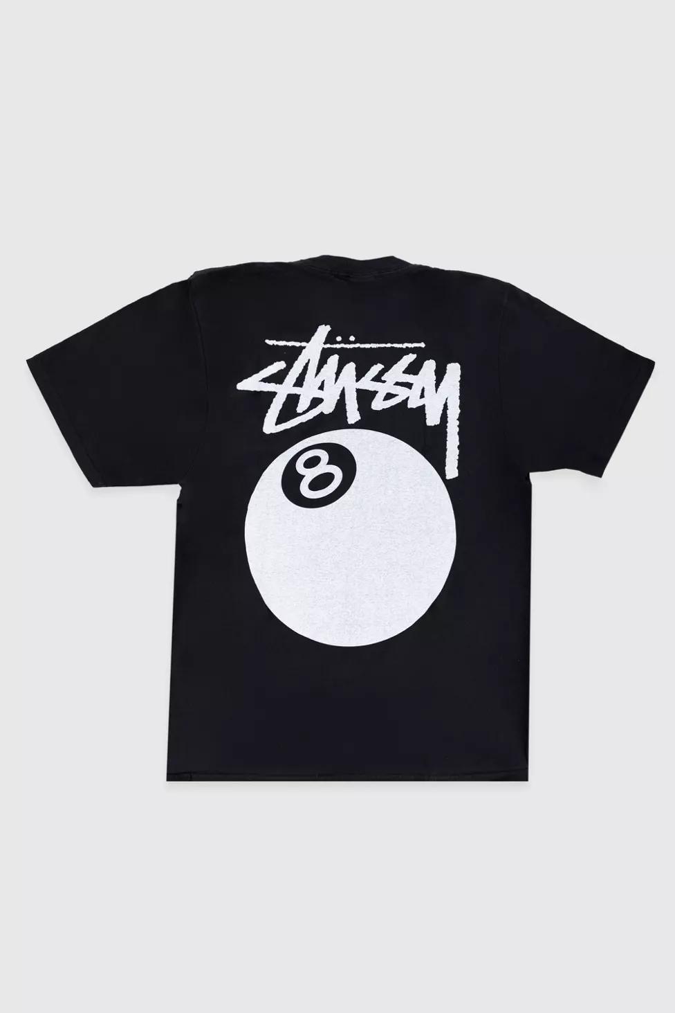 Stussy 8 Ball Pigment Dyed Graphic T-Shirt by STUSSY