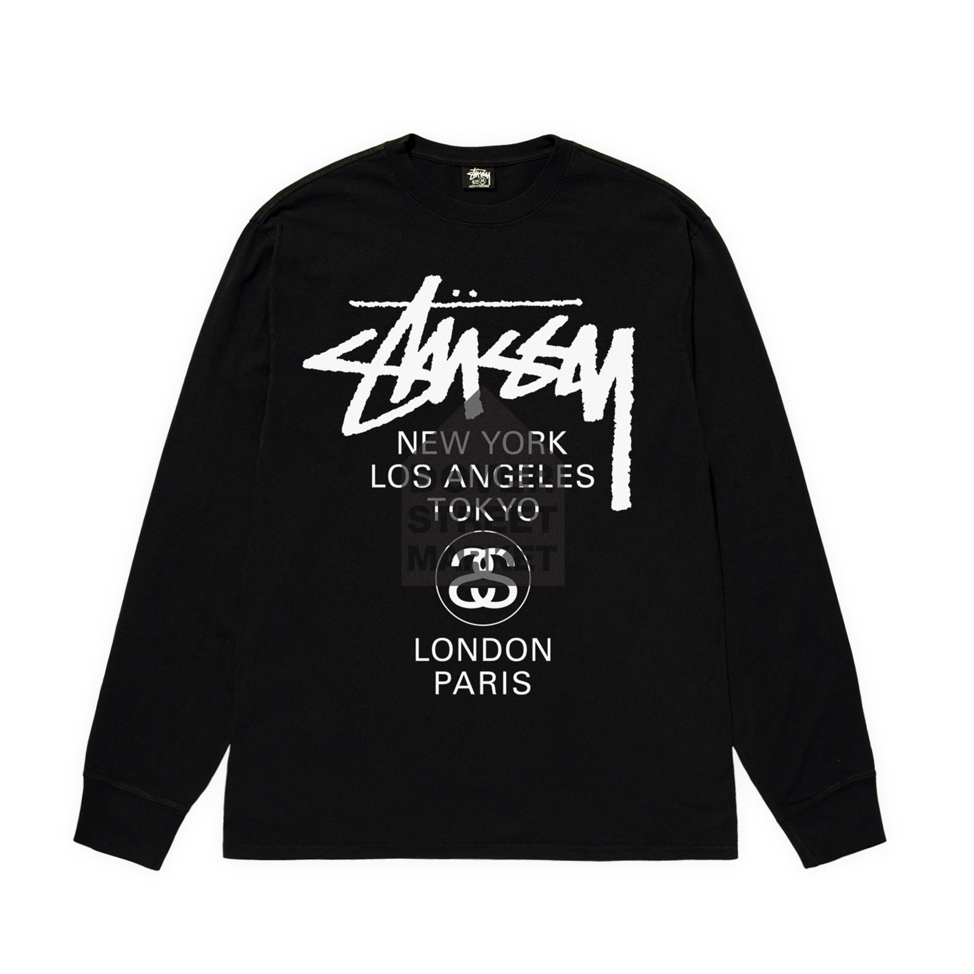 Stussy - DSM World Tour LS Tee - (Black) by STUSSY