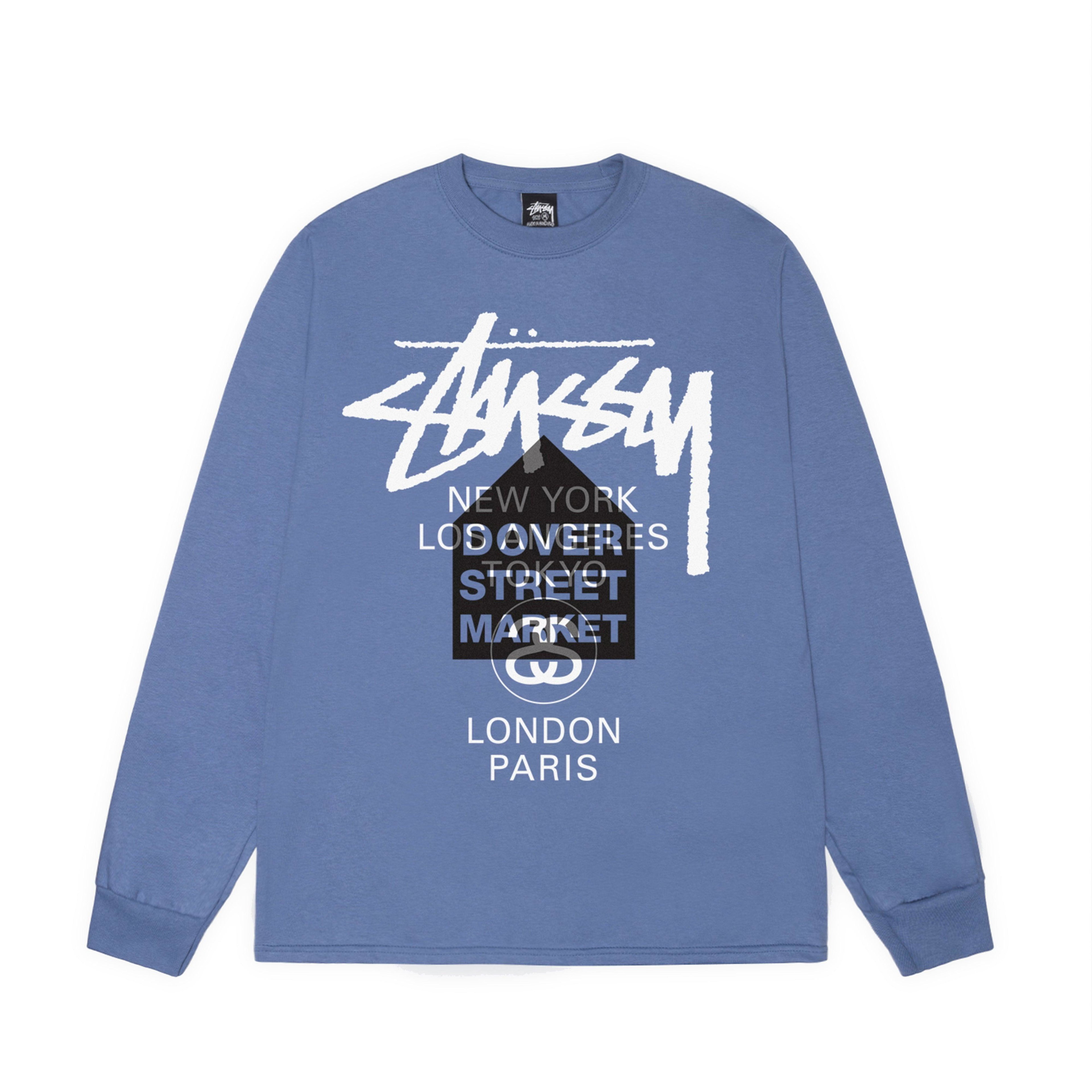Stussy - DSM World Tour LS Tee - (Storm) by STUSSY