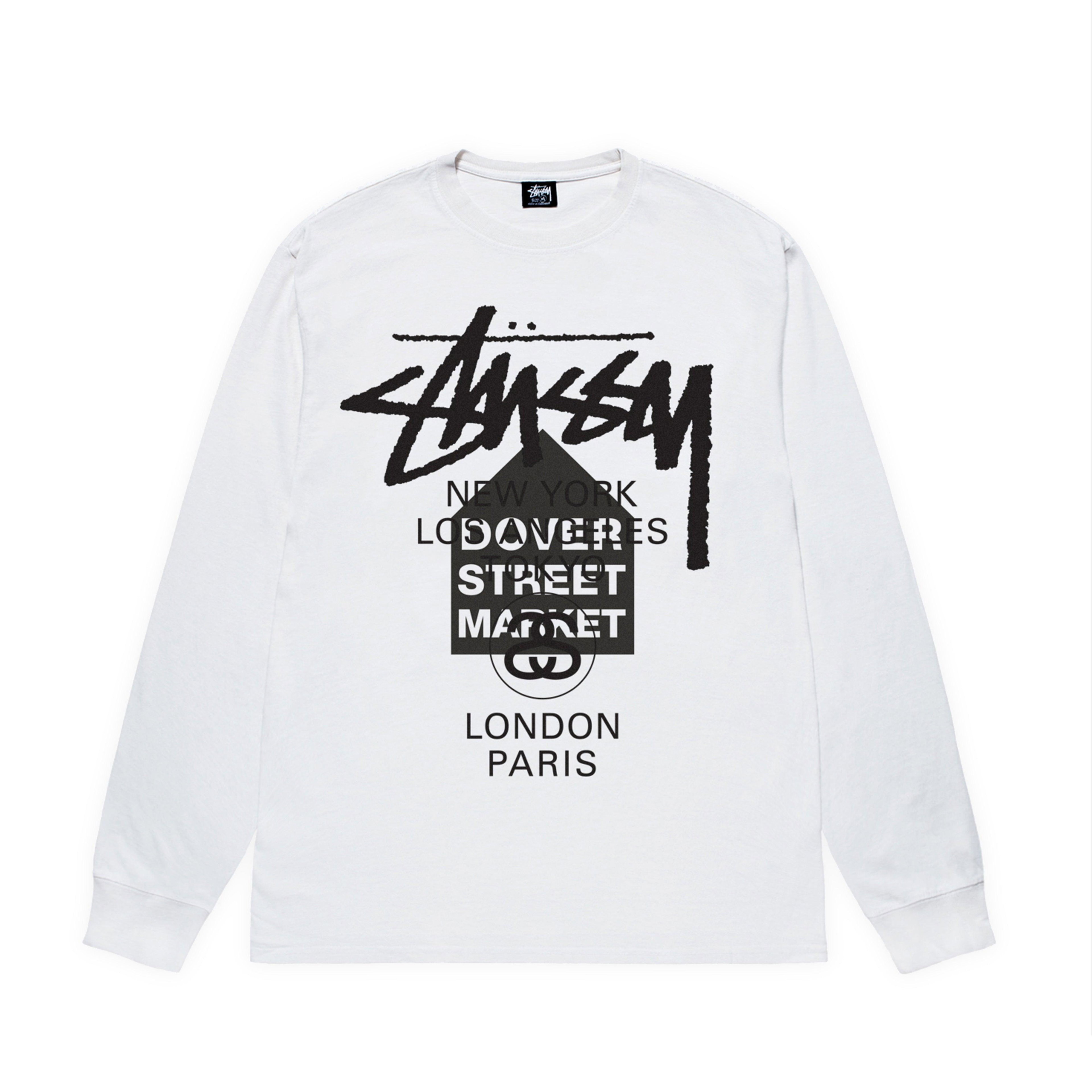 Stussy - DSM World Tour LS Tee - (White) by STUSSY